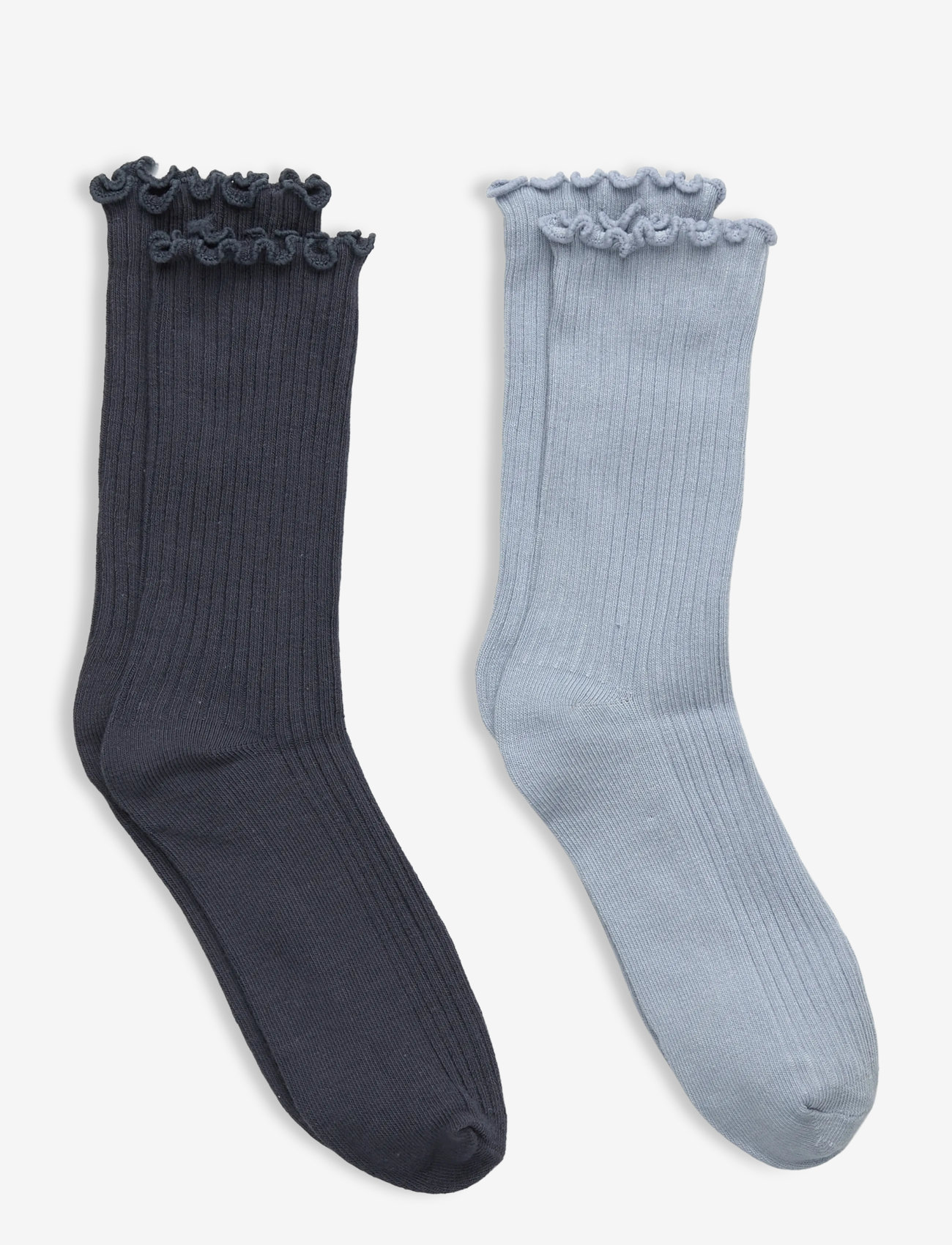 Mango - 2 pack ribbed socks - efterårstøj - lt-pastel blue - 0