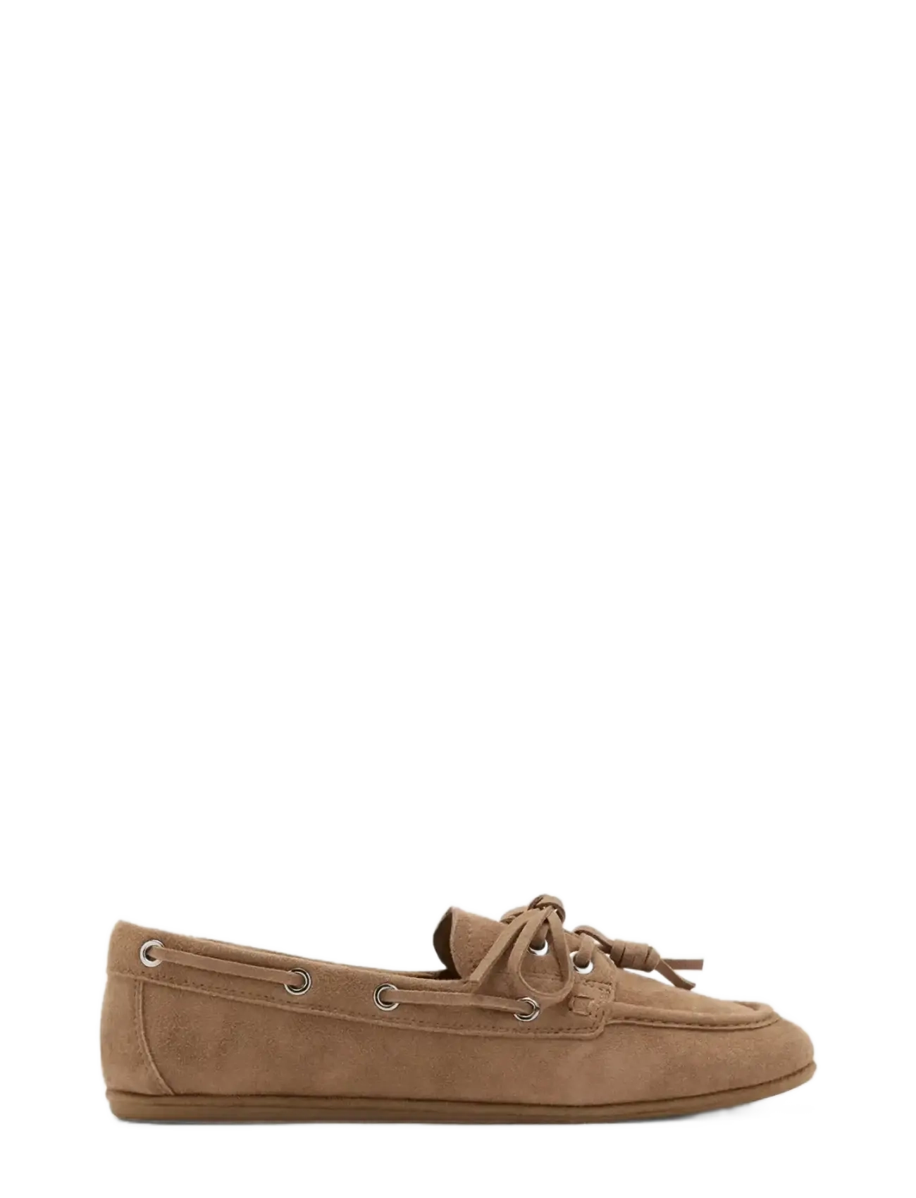 Mango Deck shoes with laces - Seglarskor - LT PASTEL BROWN / beige