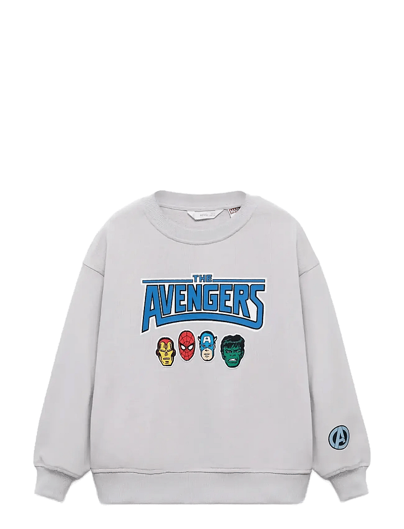 Mango - Avengers cotton hoodie - sweatshirts - natural white - 0