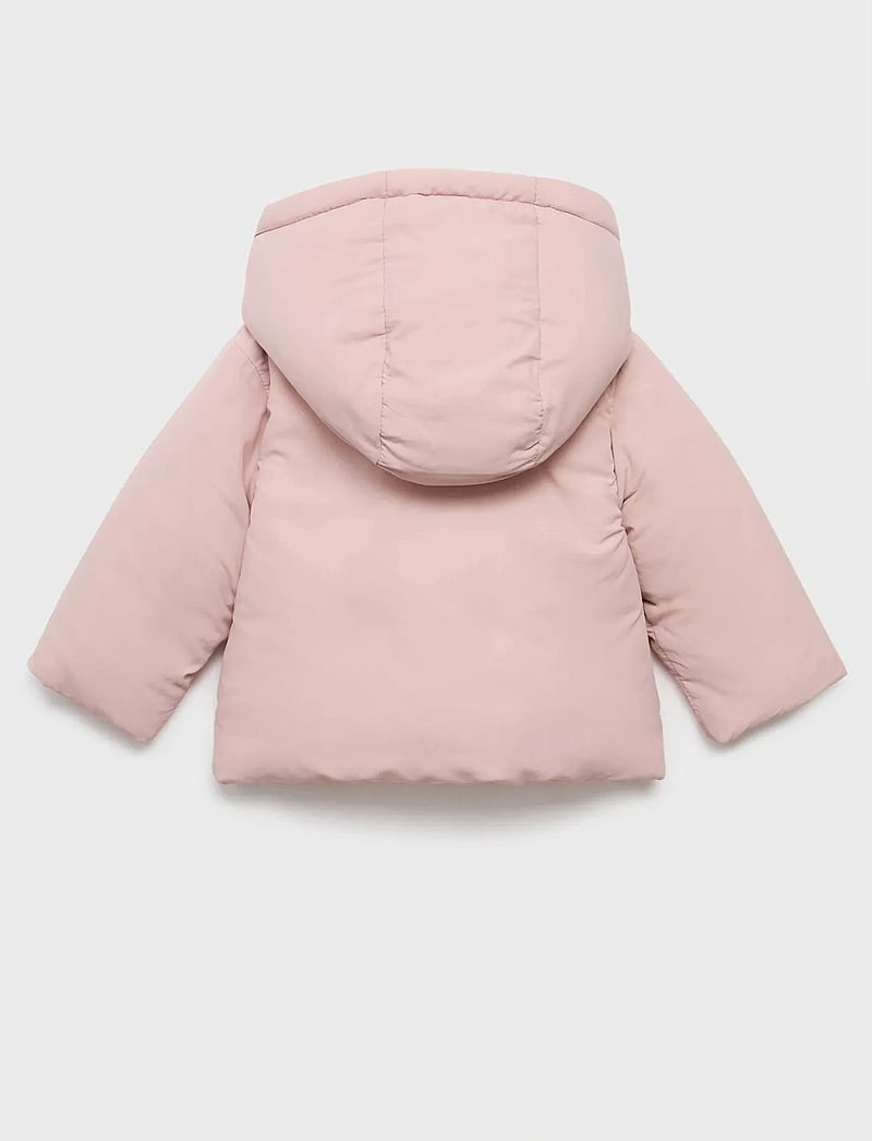 Mango - Anorak with shearling-effect hood - anorakker - lt-pastel pink - 0