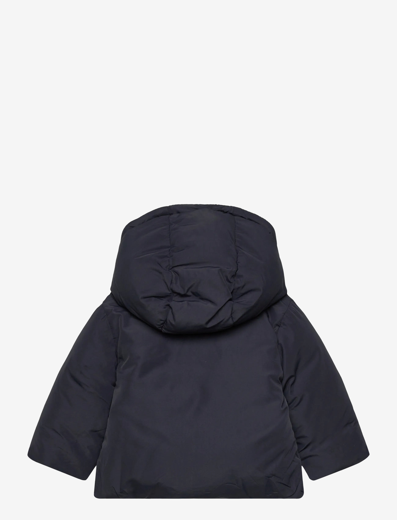 Mango - Anorak with shearling-effect hood - overtøj - navy - 1