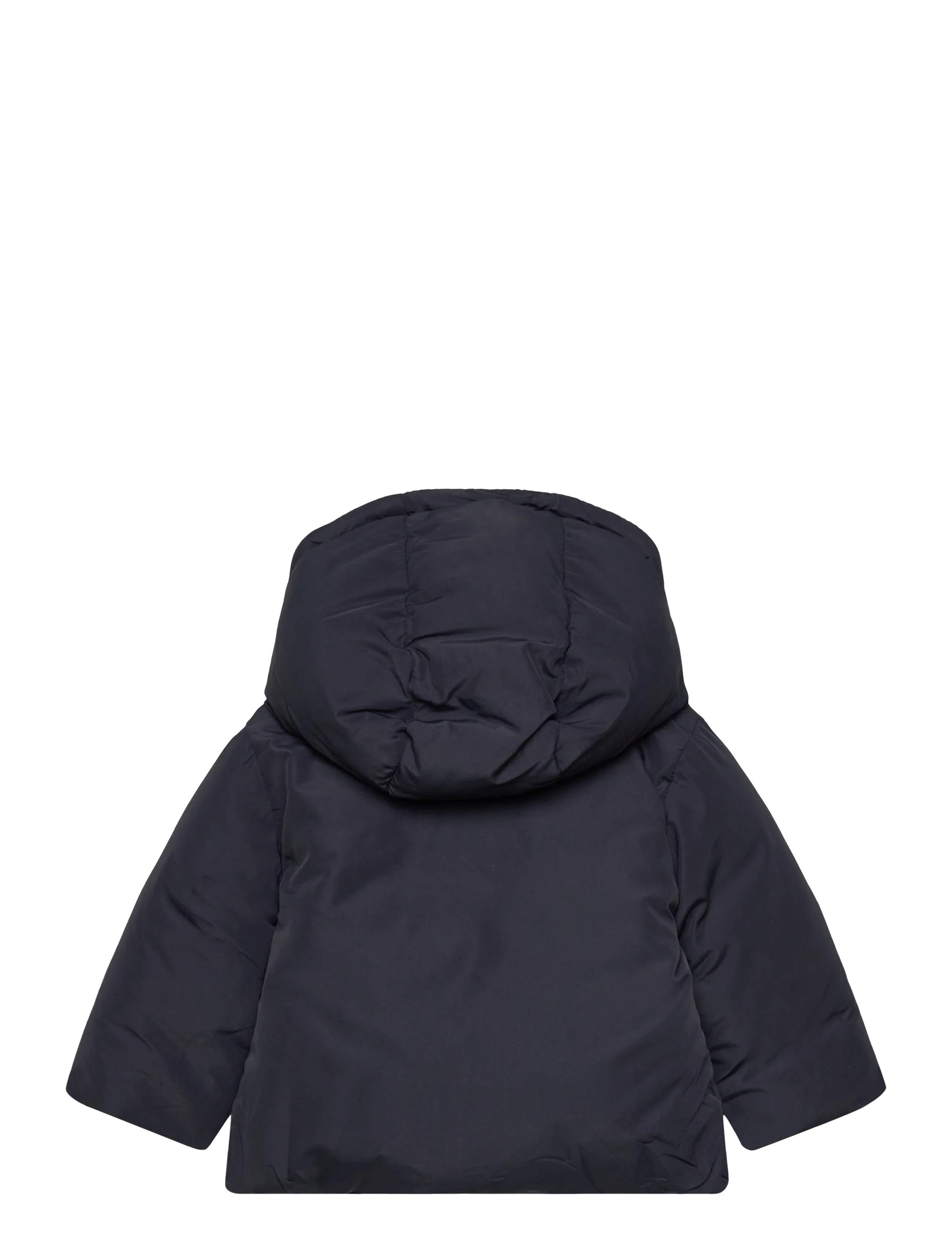 Mango - Anorak with shearling-effect hood - jacken & mäntel - navy - 1