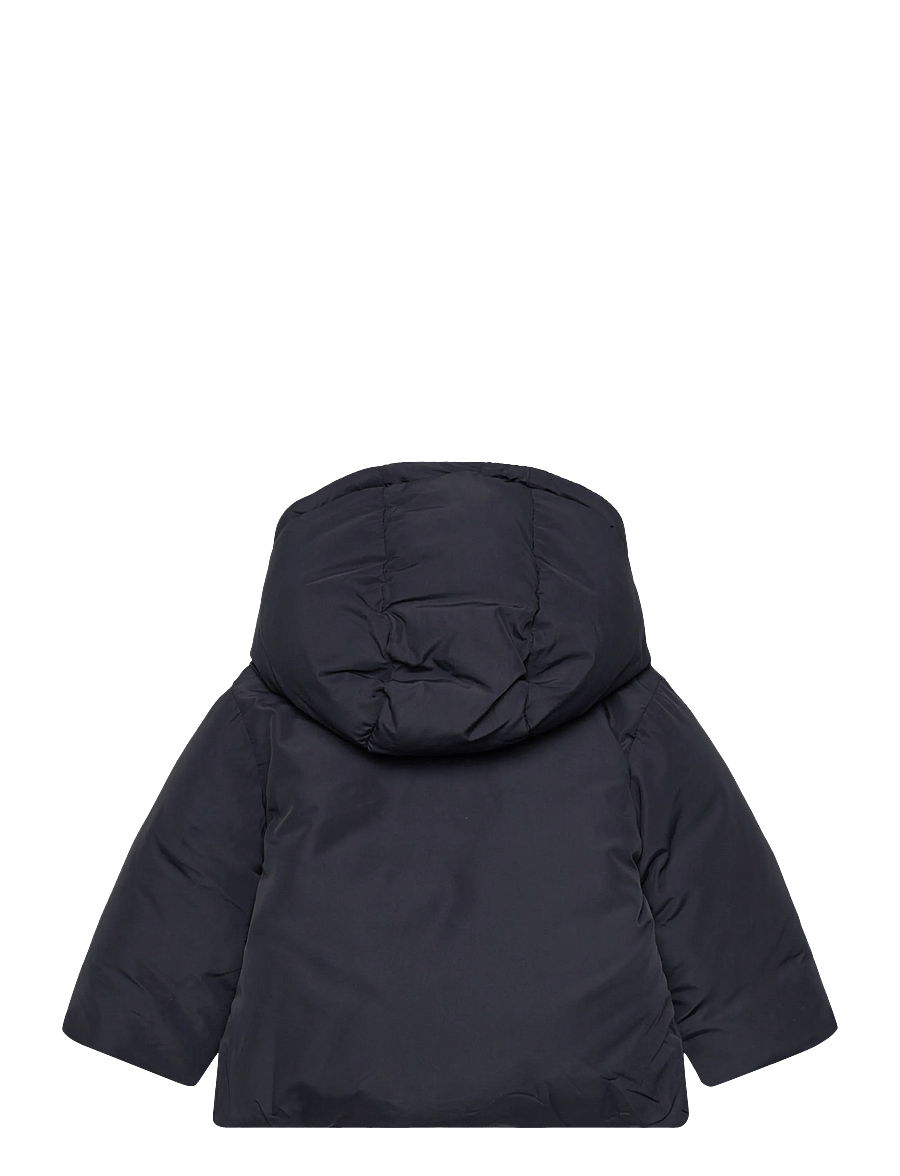 Mango - Anorak with shearling-effect hood - anoraker - navy - 1