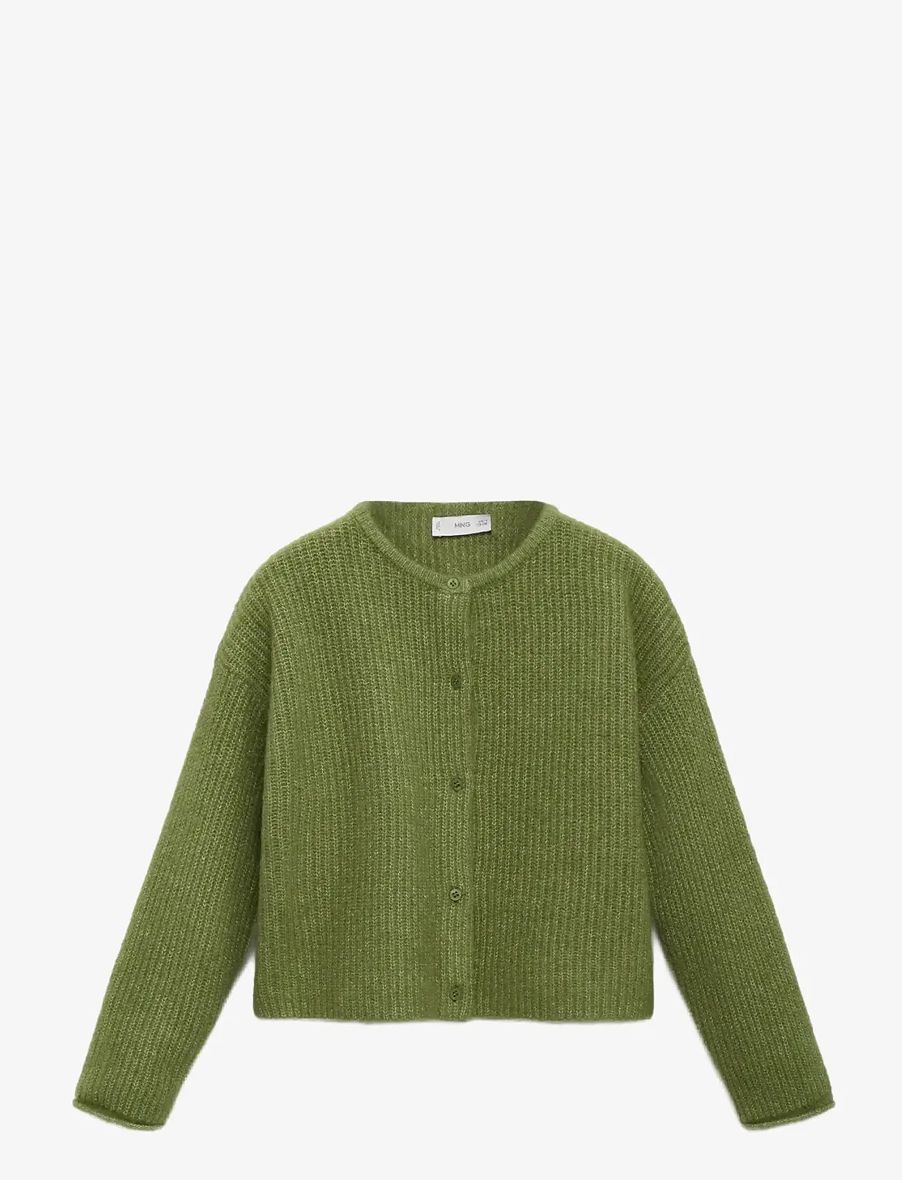 Mango - Knitted button cardigan - herbstliche kleidung - green - 0