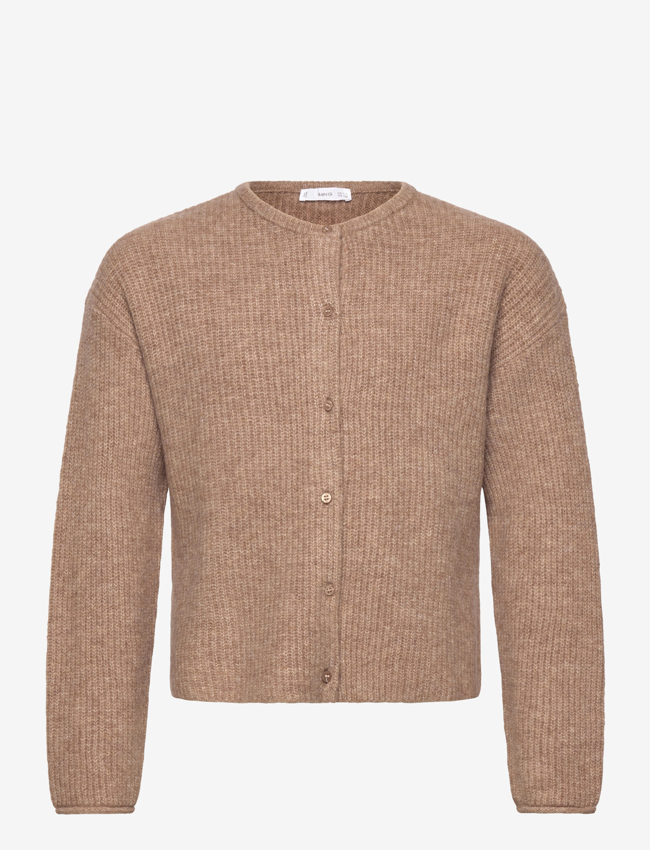 Mango - Knitted button cardigan - efterårstøj - medium brown - 0