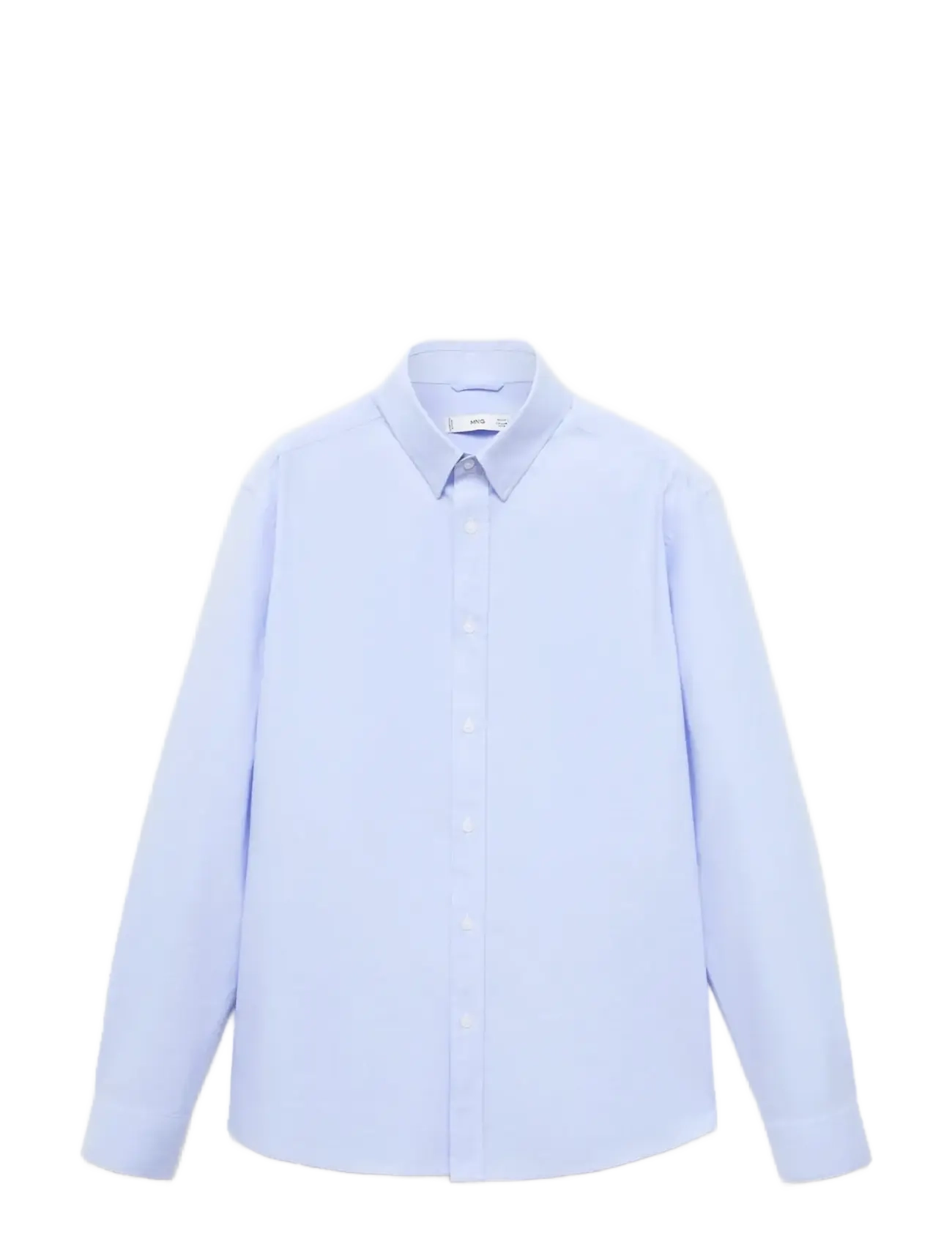 Mango - 100% cotton Oxford shirt - lt-pastel blue - 1