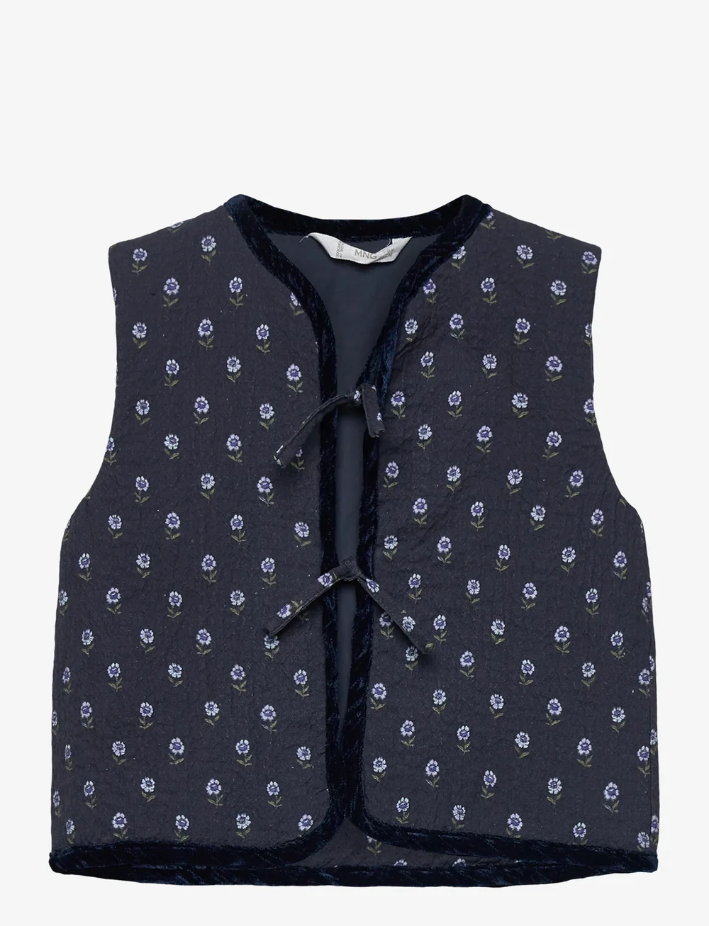 Mango - Floral quilted gilet - osta ikäryhmittäin - navy - 0