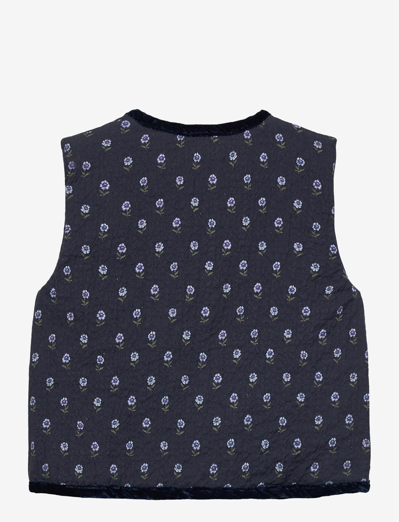 Mango - Floral quilted gilet - shoppa efter ålder - navy - 1