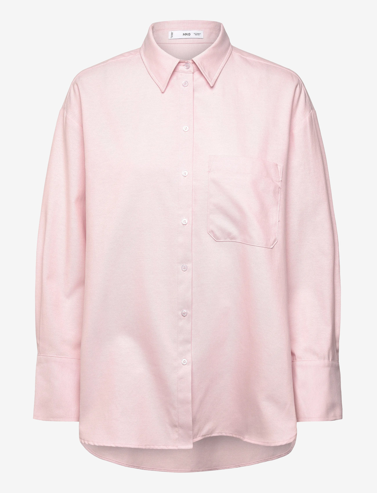 Mango - Pocket oversize shirt - langærmede skjorter - lt-pastel pink - 1