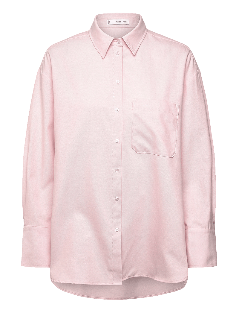 Mango - Pocket oversize shirt - langærmede skjorter - lt-pastel pink - 1