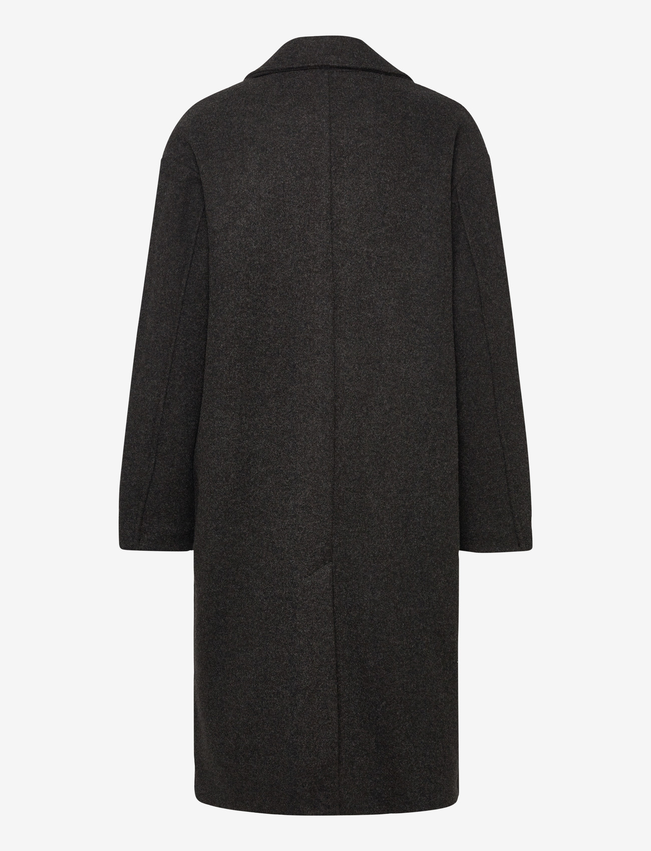 Mango - Double-breasted midi coat - overtøj - charcoal - 2