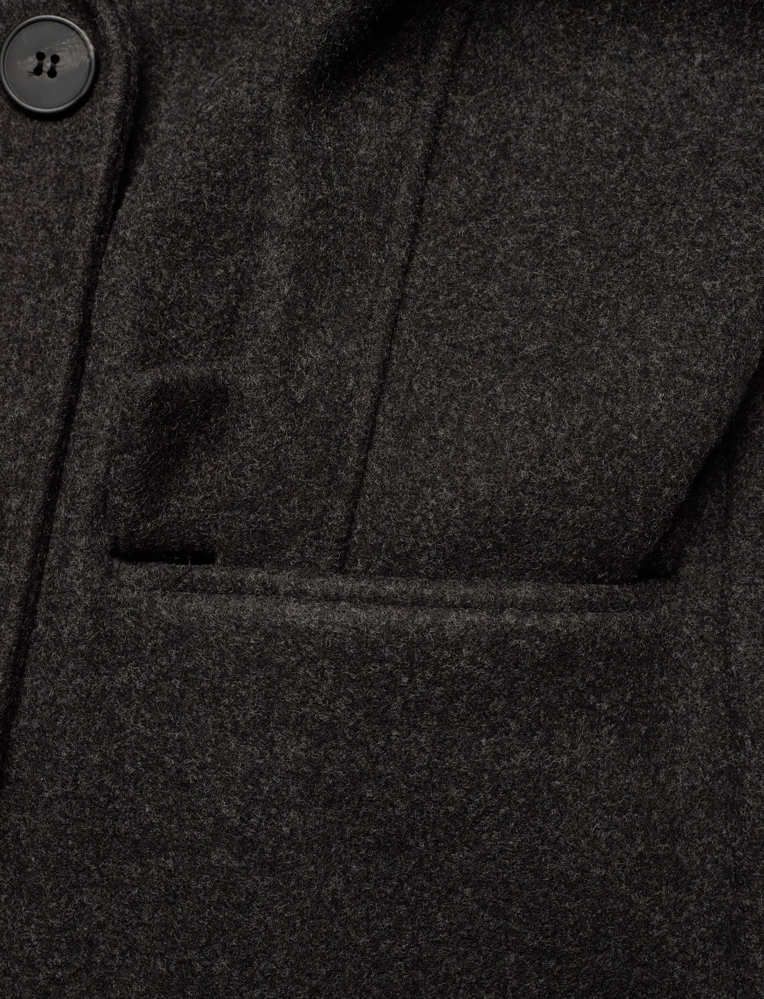 Mango - Double-breasted midi coat - vinterjakker - charcoal - 5