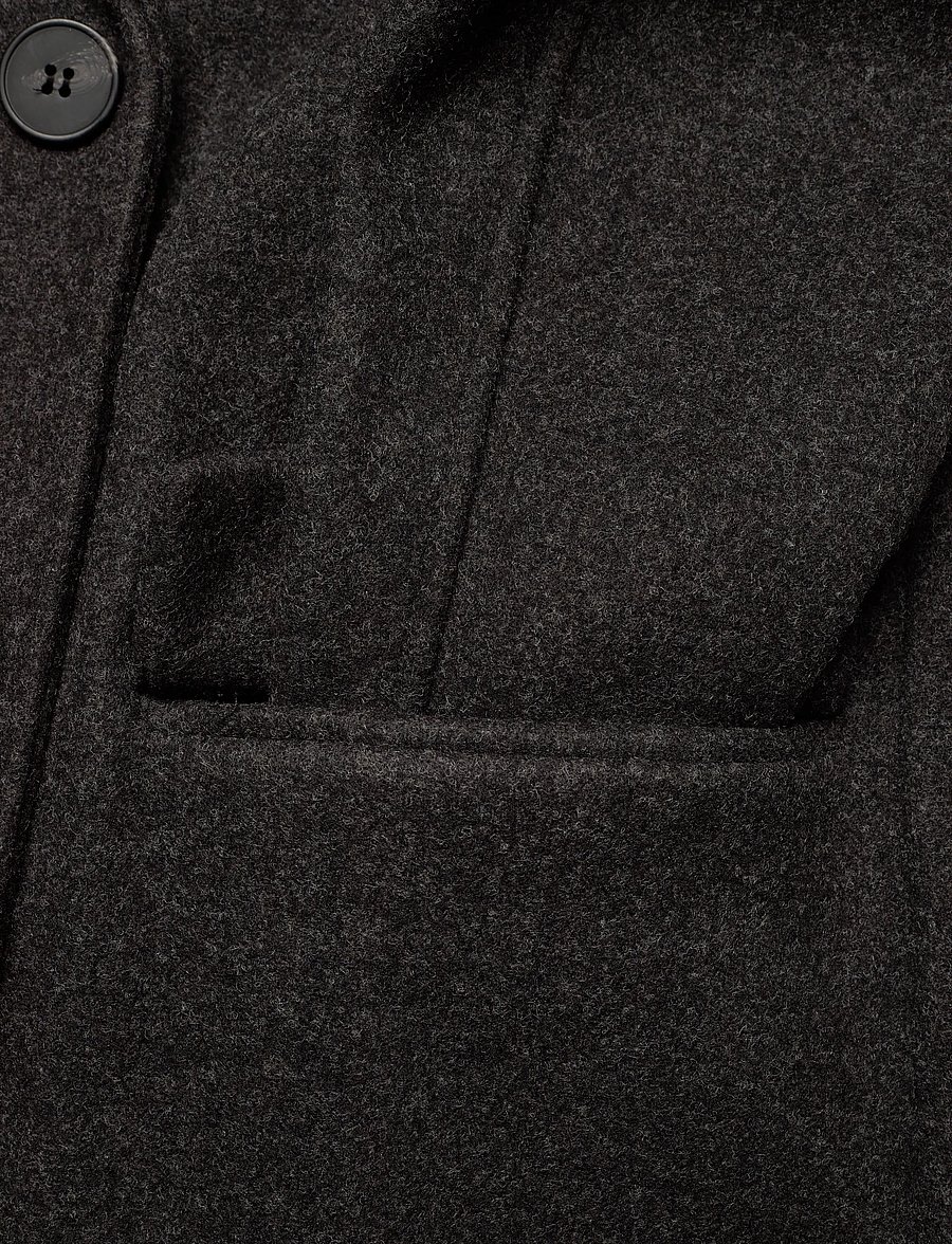 Mango - Double-breasted midi coat - vinterjakker - charcoal - 5