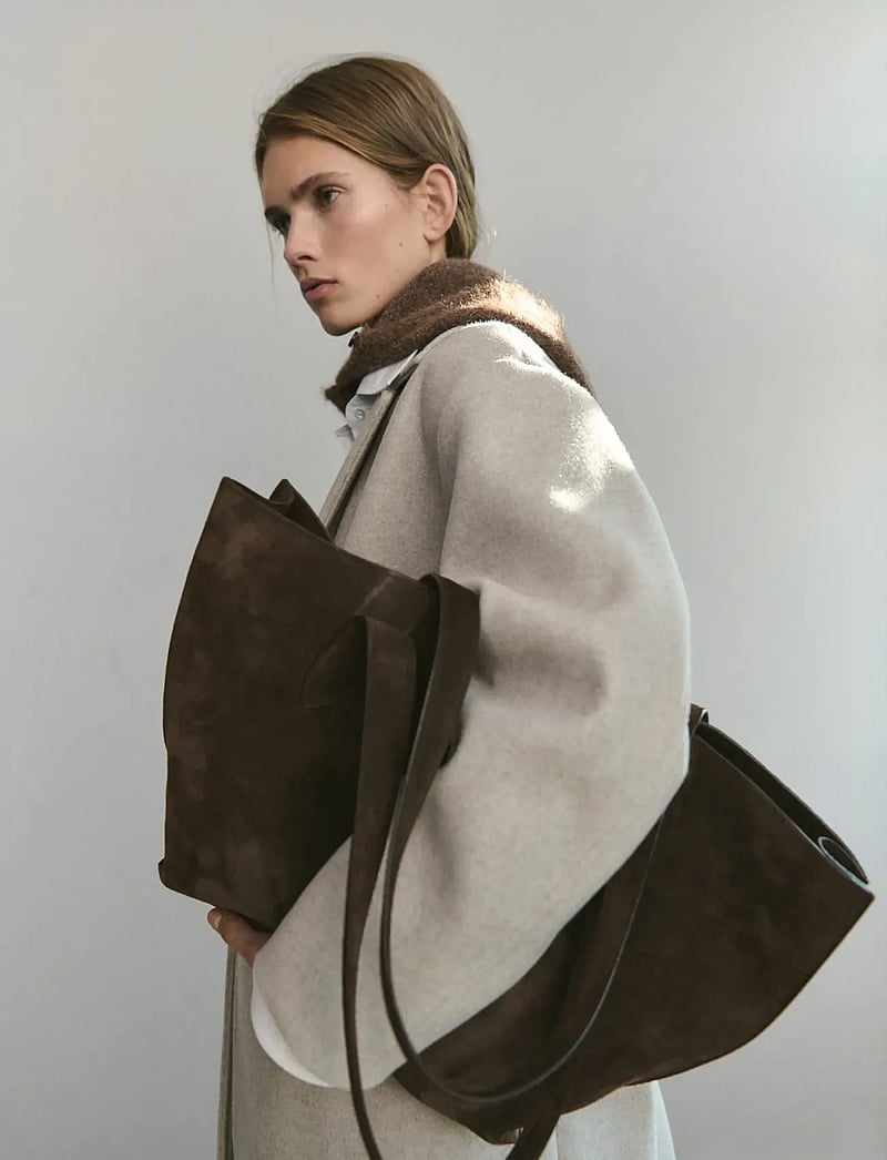 Mango - Double-breasted midi coat - winterjacken - medium brown - 0