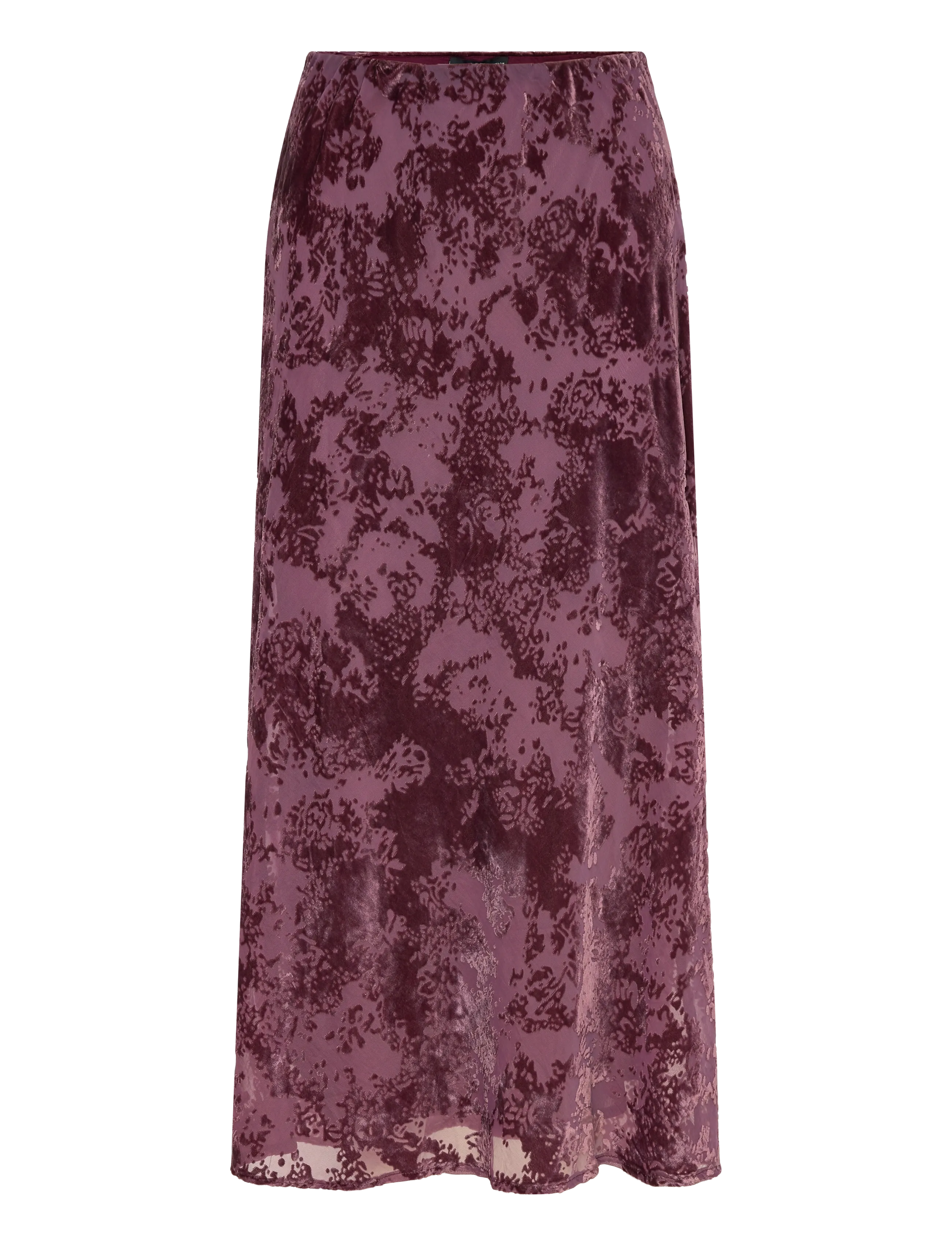 Mango Long jacquard skirt - Maxi nederdele - DARK RED / purple
