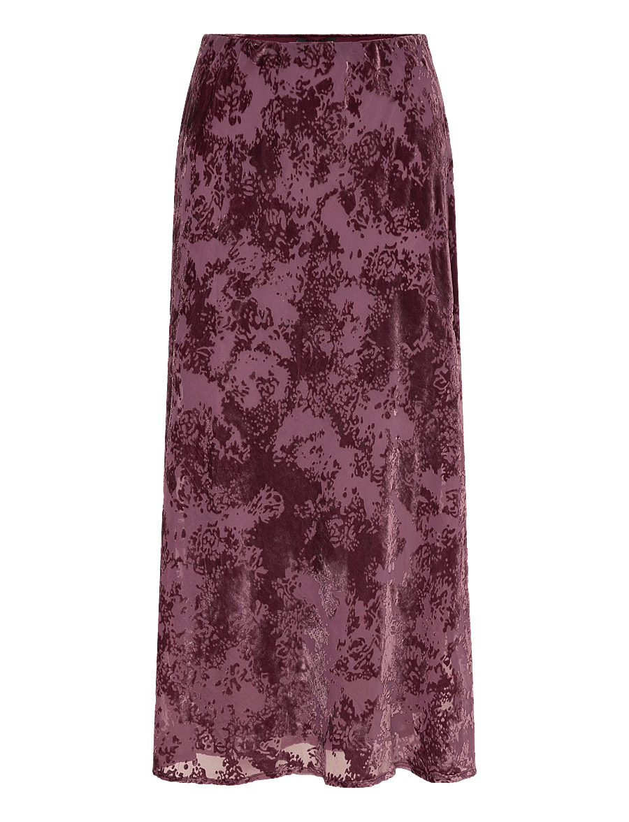 Mango - Long jacquard skirt - maxikjolar - dark red - 0