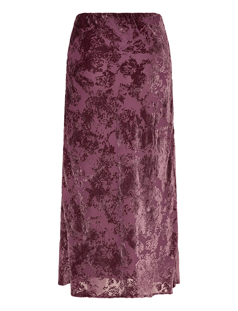 Mango - Long jacquard skirt - maxi nederdele - dark red - 1