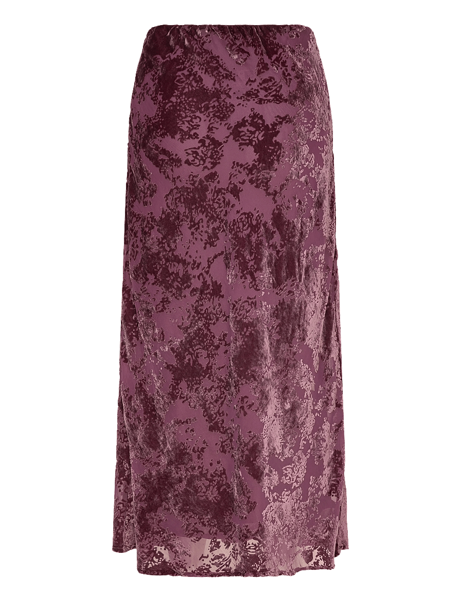 Mango - Long jacquard skirt - maxikjolar - dark red - 1