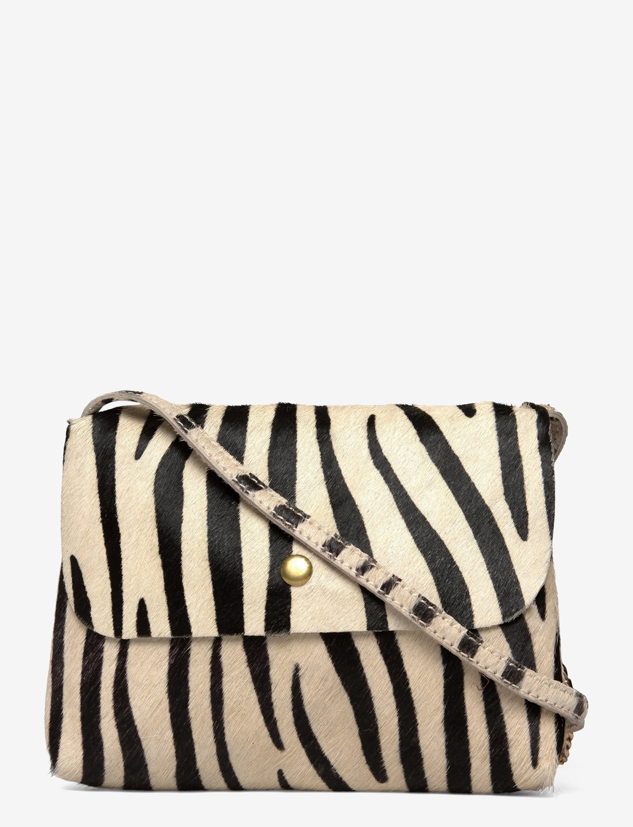 Mango - Animal print leather bag - Õlakotid - lt pastel brown - 0