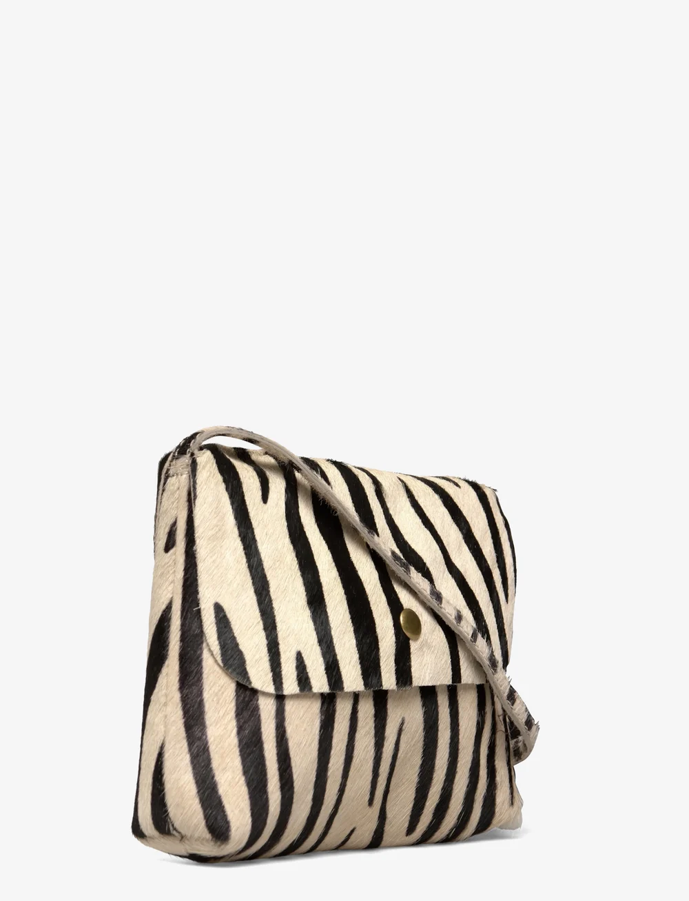 Mango - 100% zebra-print skin bag - axelremsväskor - lt pastel brown - 2