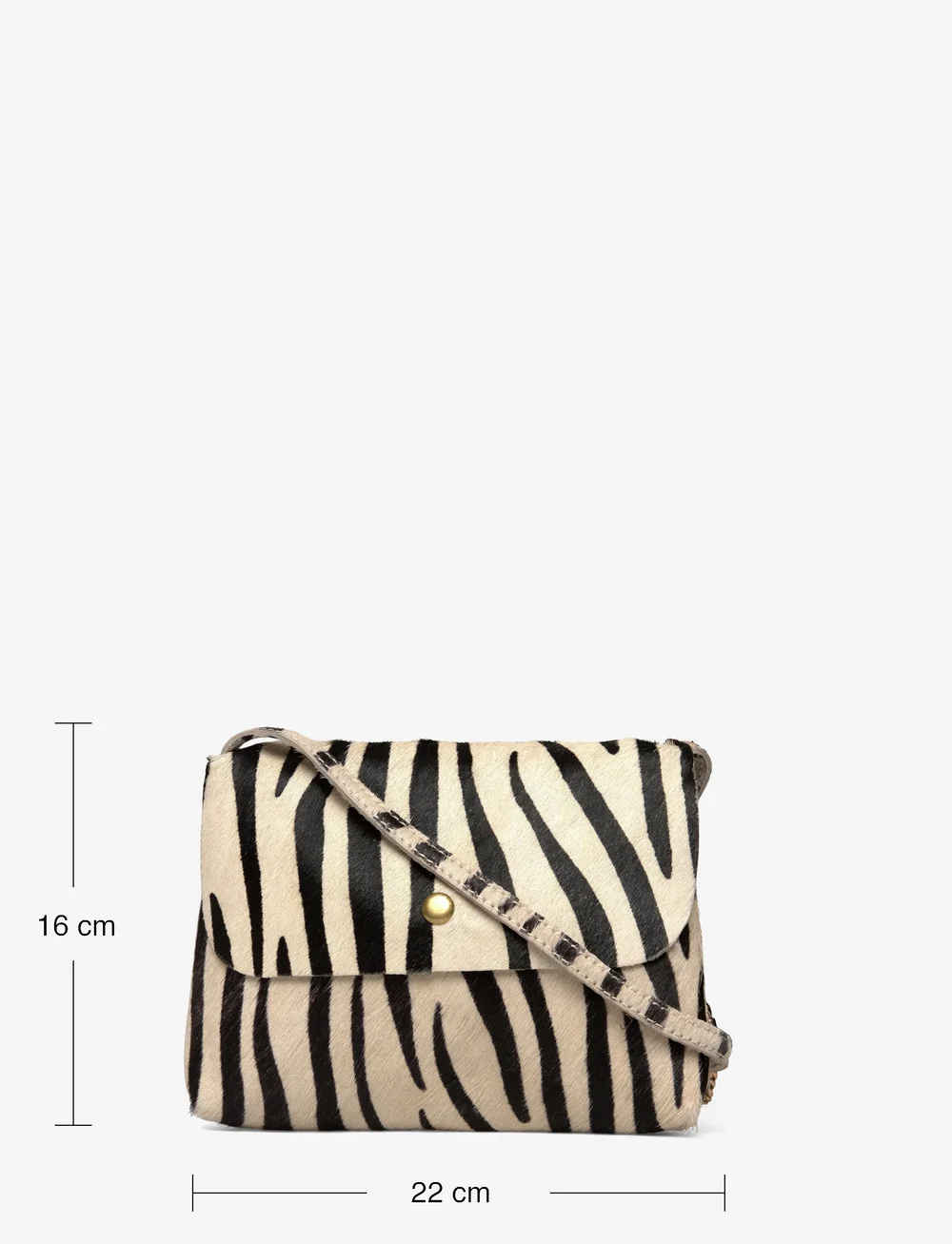 Mango - 100% zebra-print skin bag - axelremsväskor - lt pastel brown - 3