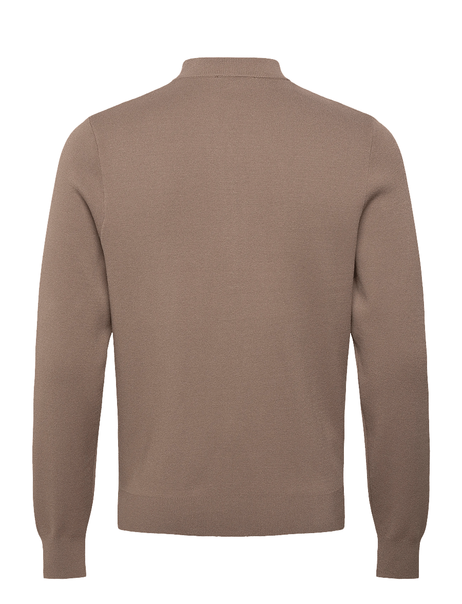 Mango - Zipped knit cardigan - cardigans - medium brown - 2