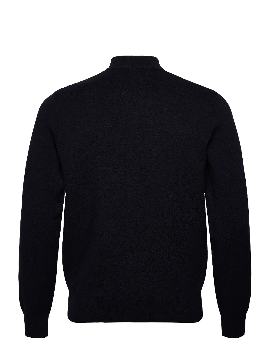 Mango - Zipped knit cardigan - full zip tröjor - navy - 2