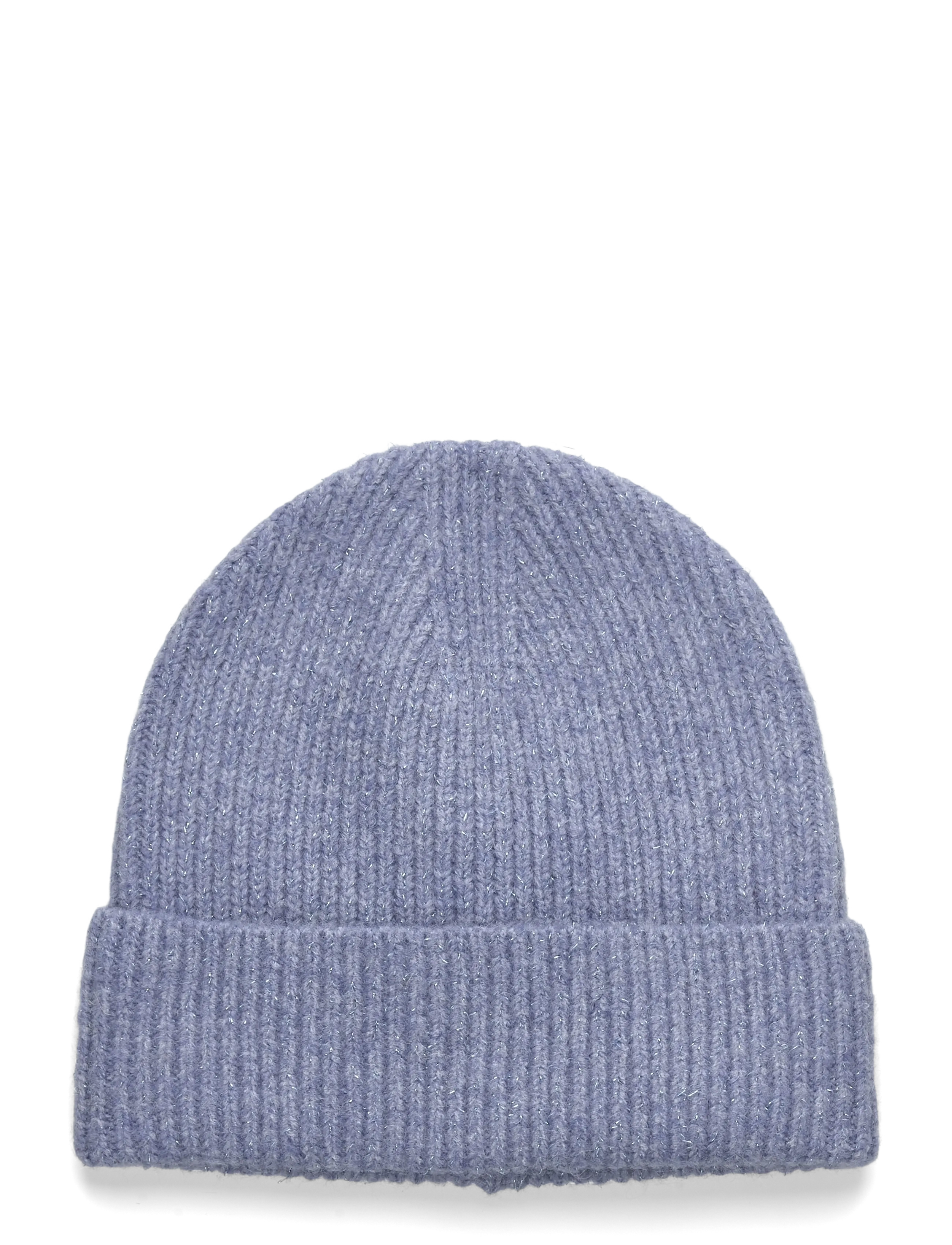Mango Ribbed Lurex Hat, 6-9, Hats, Blau - Beanie, Kinder