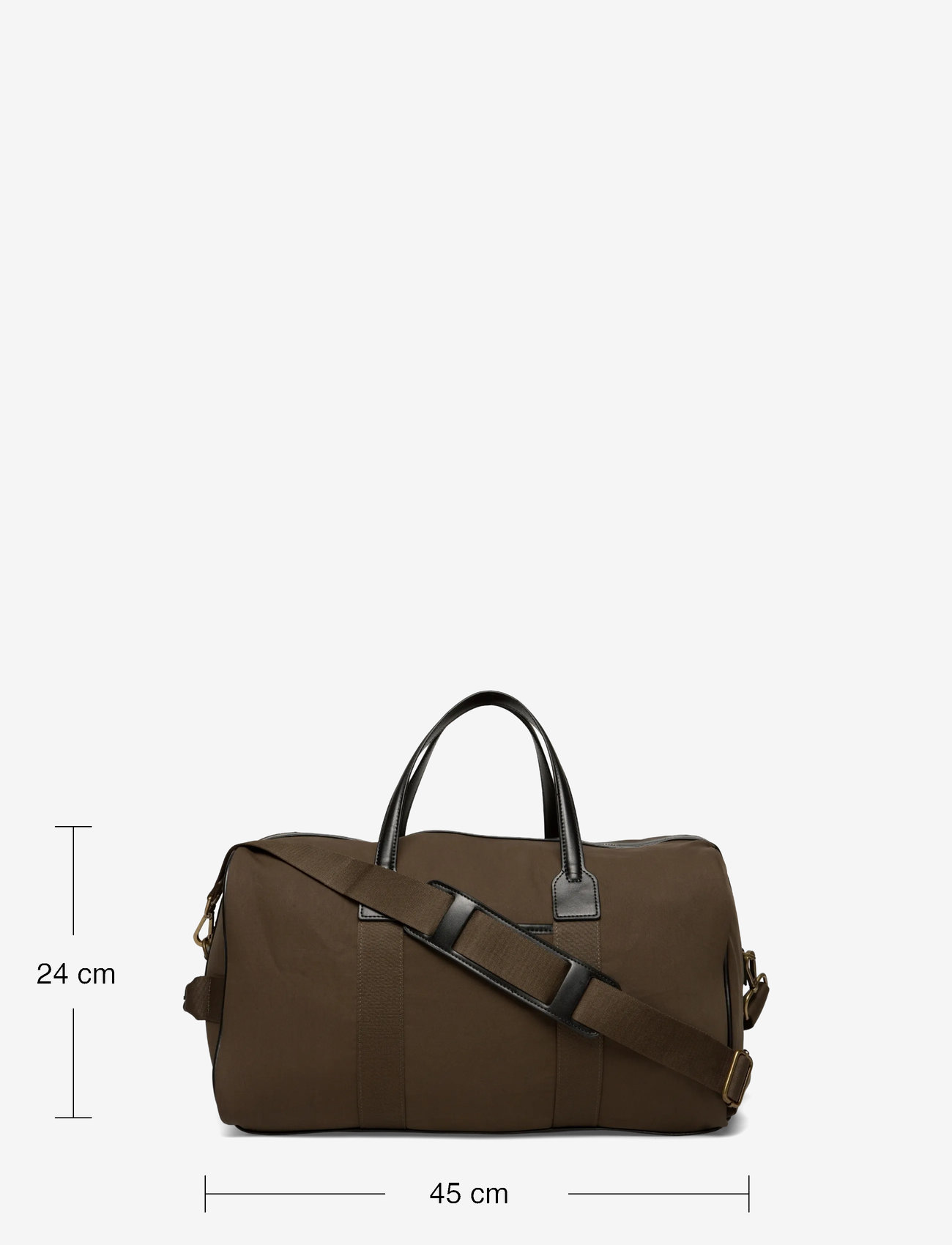 Mango - Combined leather and cotton bowling handbag - beige - khaki - 4