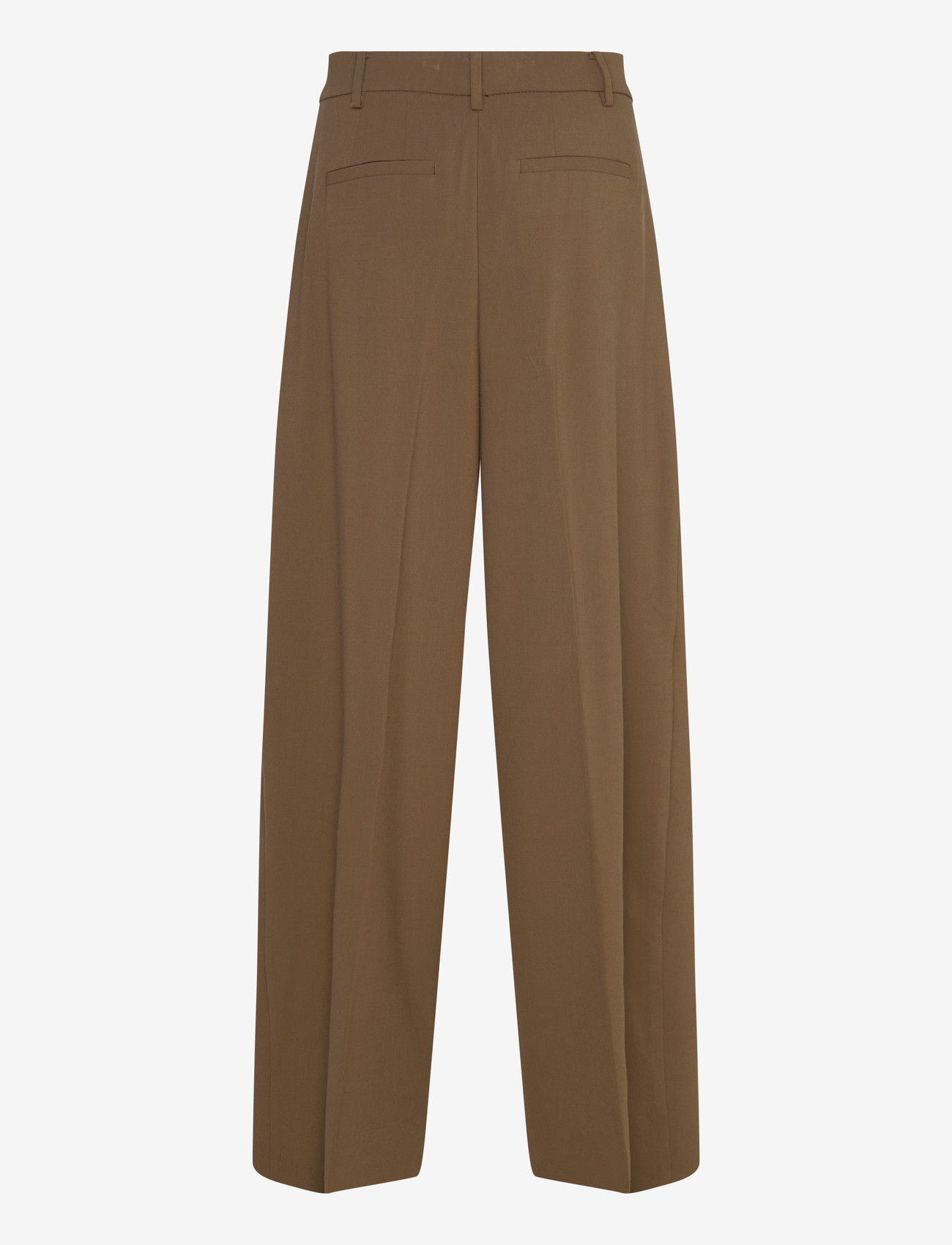 Mango - Wide leg mid-rise pleated trousers - peoriided outlet-hindadega - beige - khaki - 2