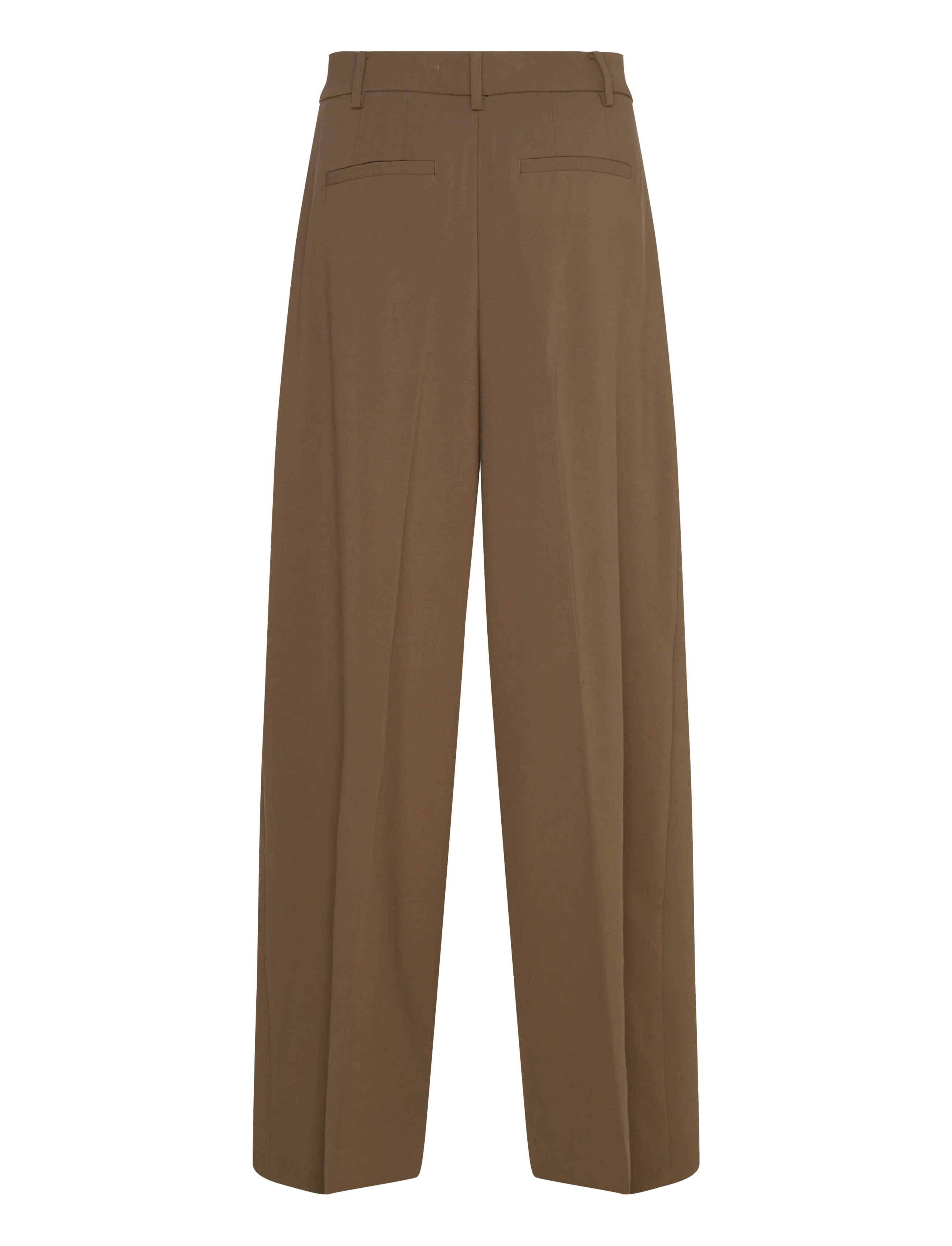 Mango - Wide leg mid-rise pleated trousers - vida byxor - beige - khaki - 2