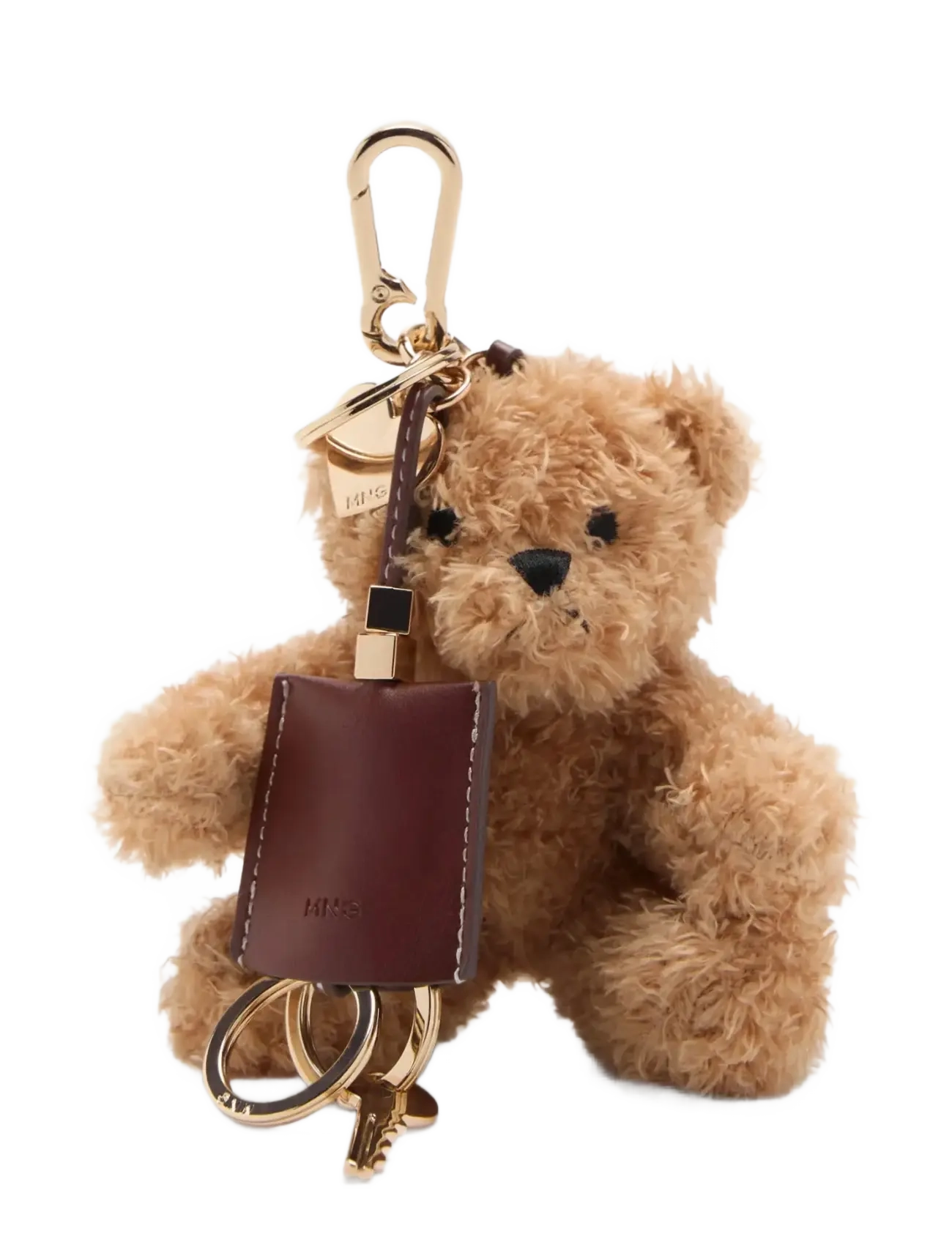 Mango Bear keyring - Taschen - MEDIUM BROWN / beige