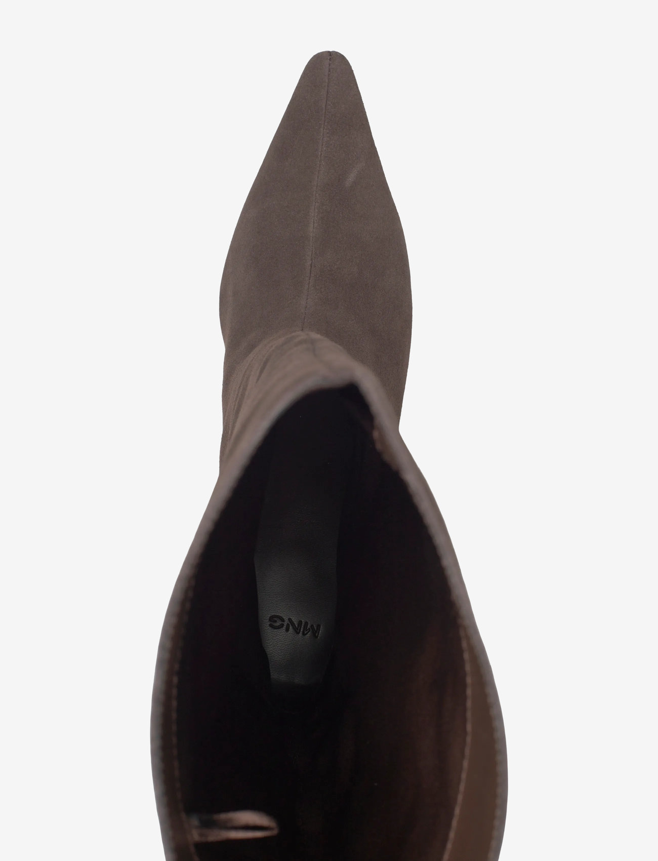 Mango - Suede kitten-heel boots - knähöga stövlar - dark brown - 3