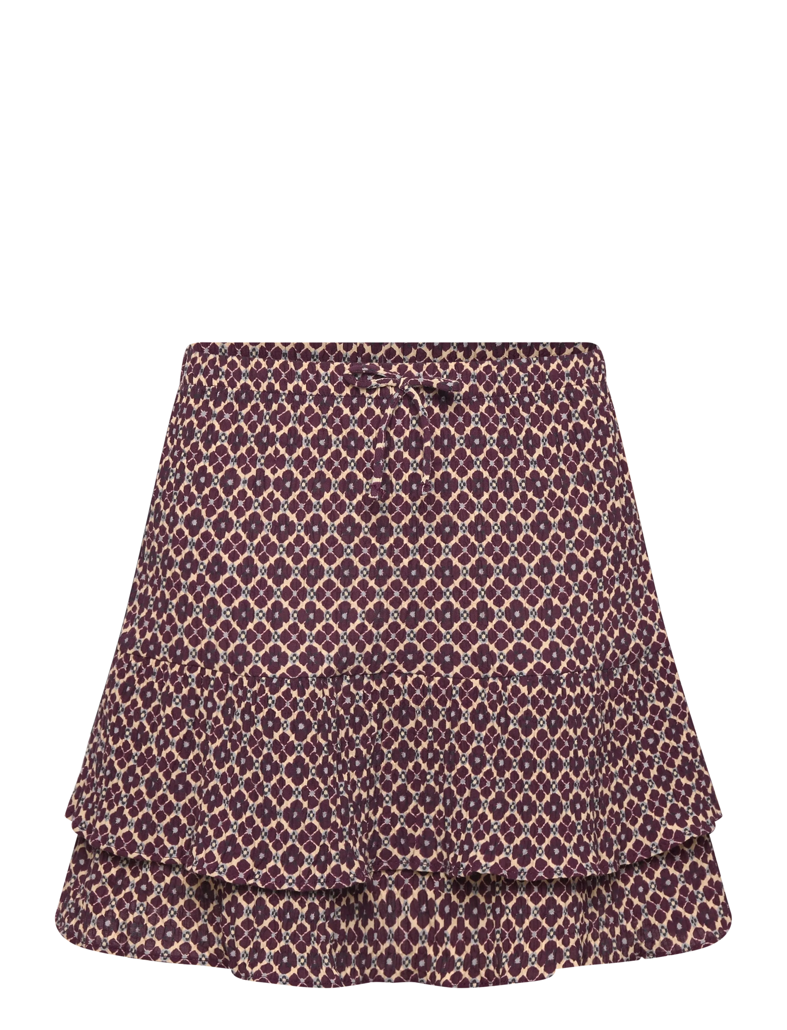 Shell basket bag - DARK RED