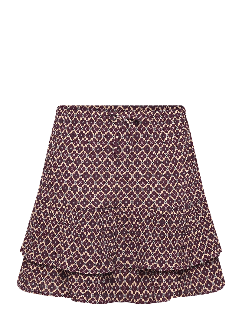 Mango - Shell basket bag - midi-röcke - dark red - 0