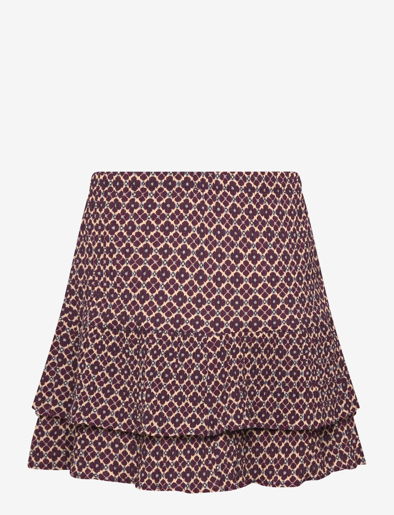 Mango - Short ruffled skirt - midi nederdele - dark red - 1
