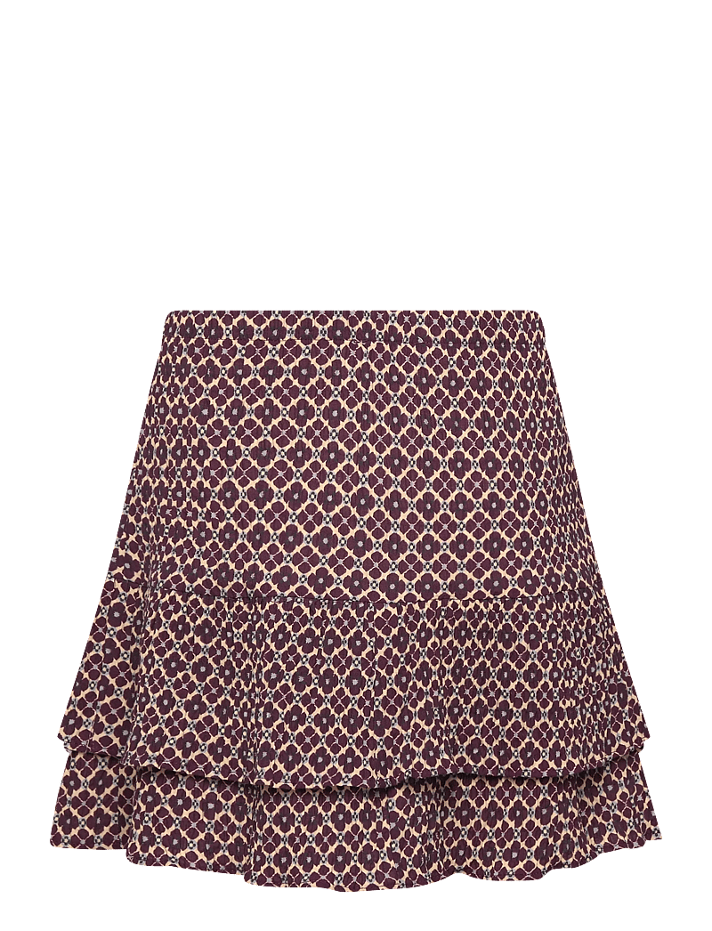 Mango - Shell basket bag - midi-röcke - dark red - 1