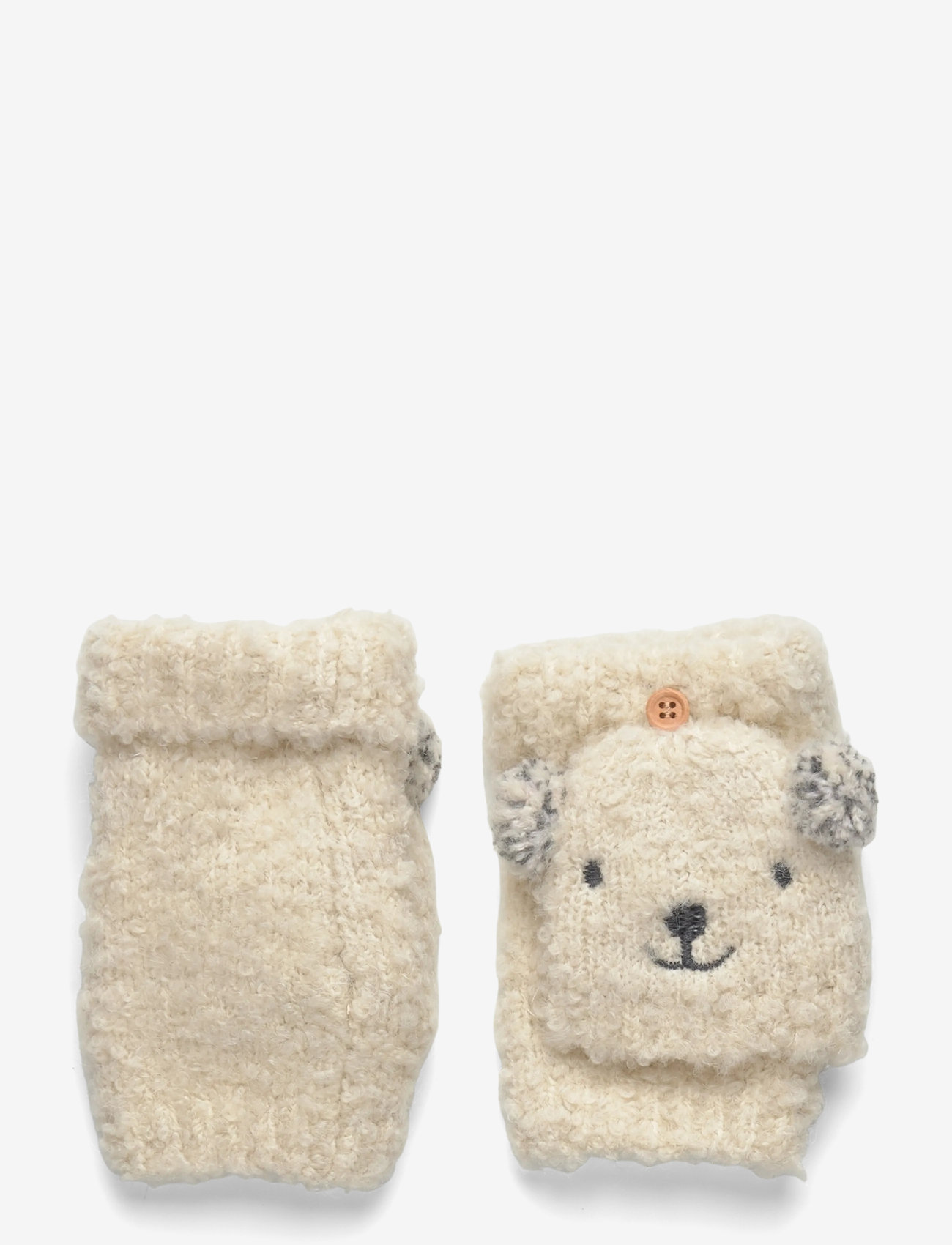 Mango - Bear knitted gloves - vantar - light beige - 0