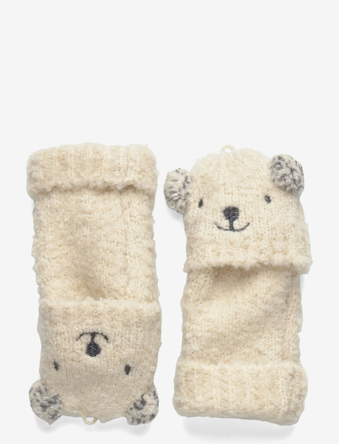 Mango - Bear knitted gloves - vantar - light beige - 1