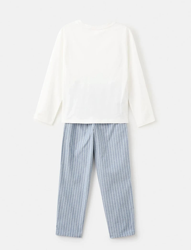 Mango - Striped long pyjamas - pyjama-sets - medium blue - 5