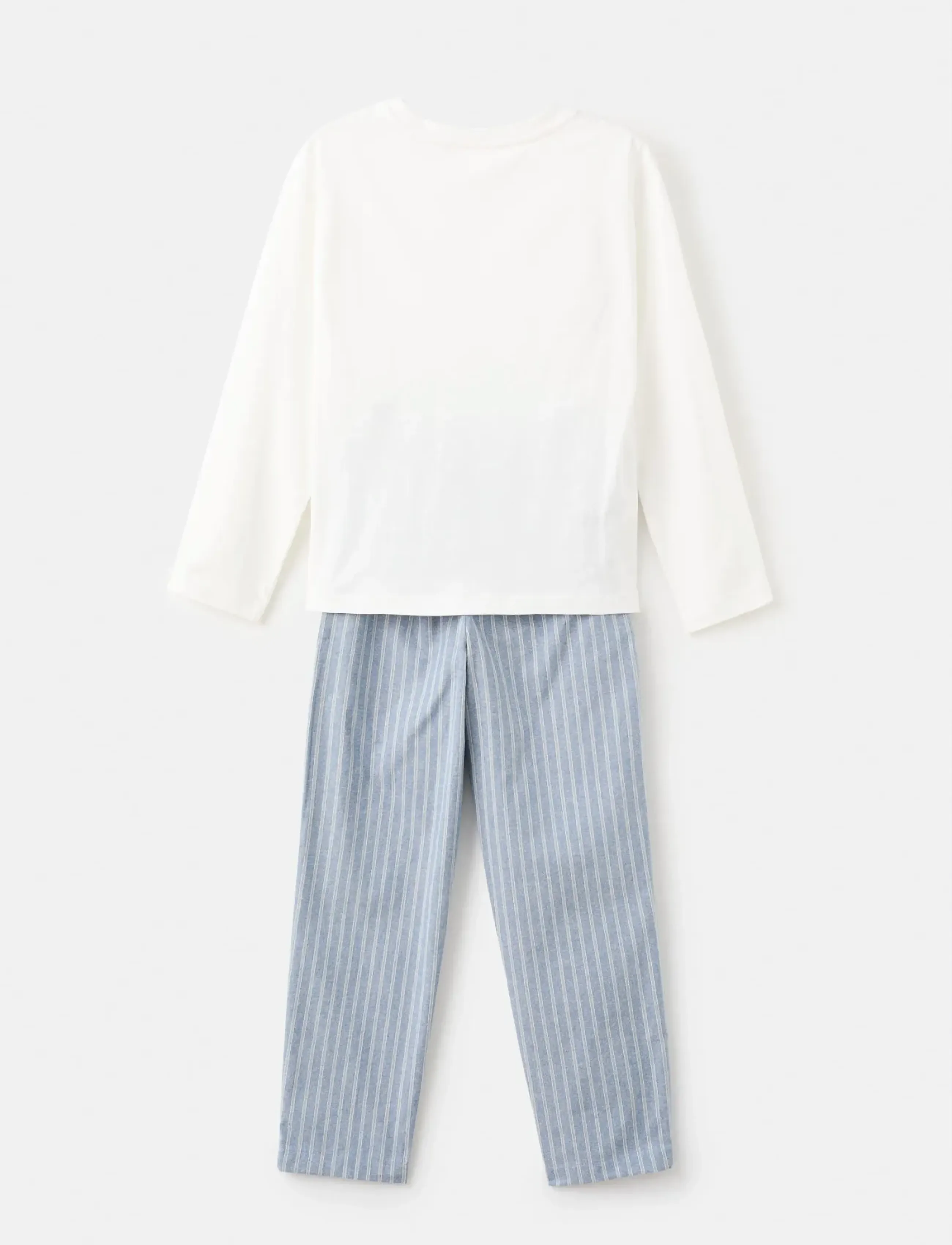 Mango - Striped long pyjamas - sets - medium blue - 5