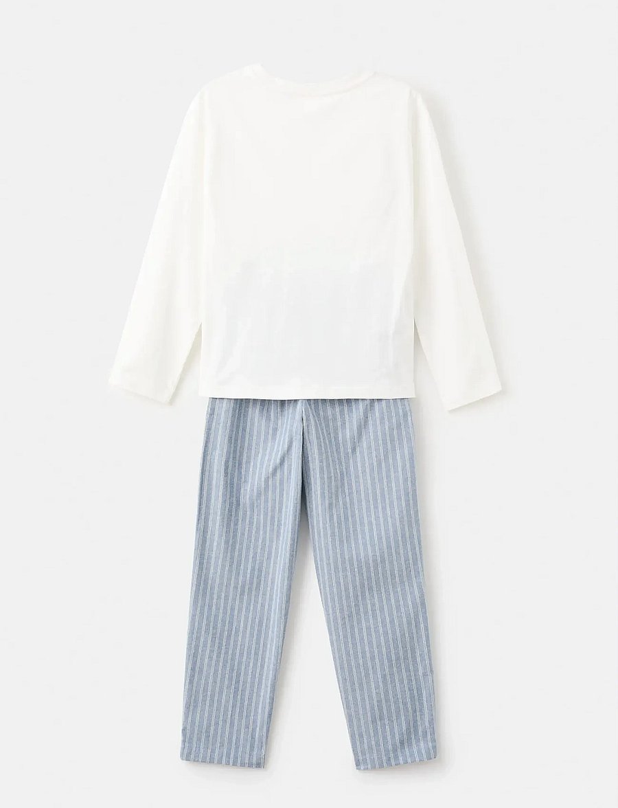 Mango - Striped long pyjamas - pyjamasset - medium blue - 5