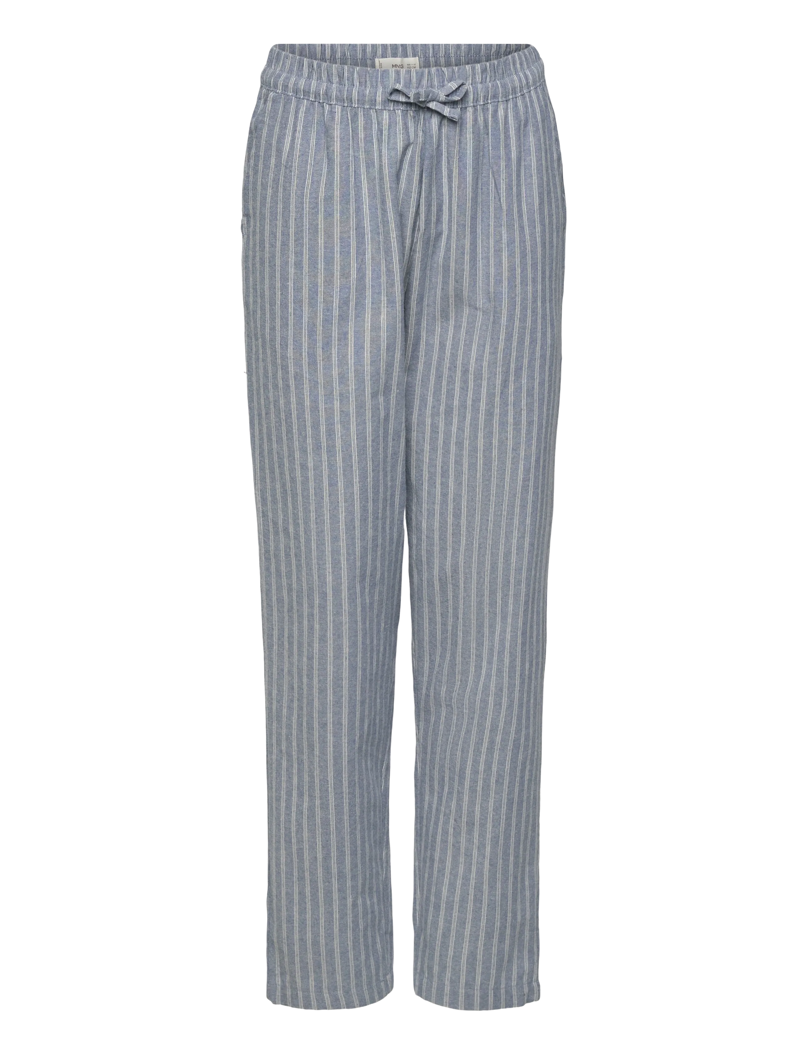 Mango - Striped long pyjamas - sets - medium blue - 3