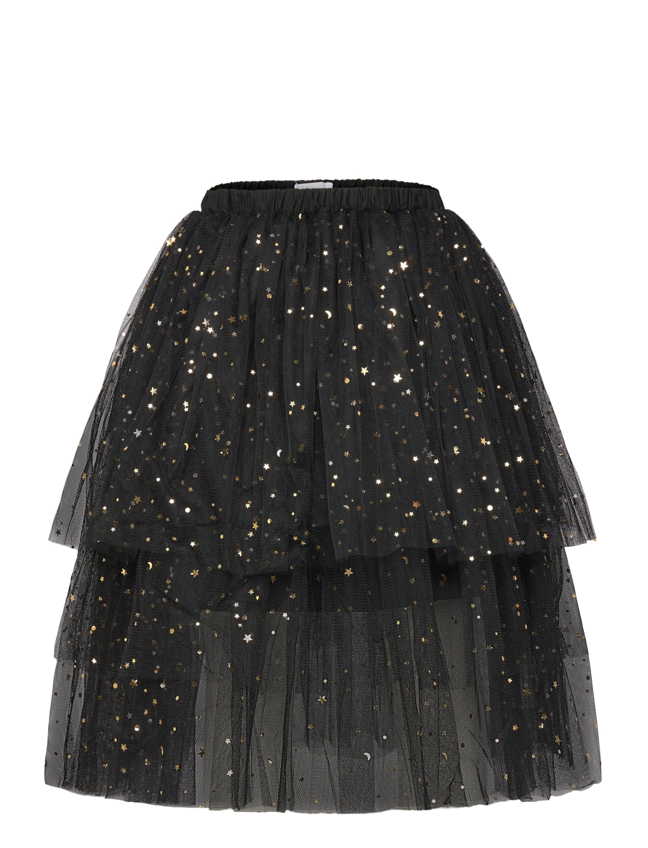 Star tulle skirt - BLACK