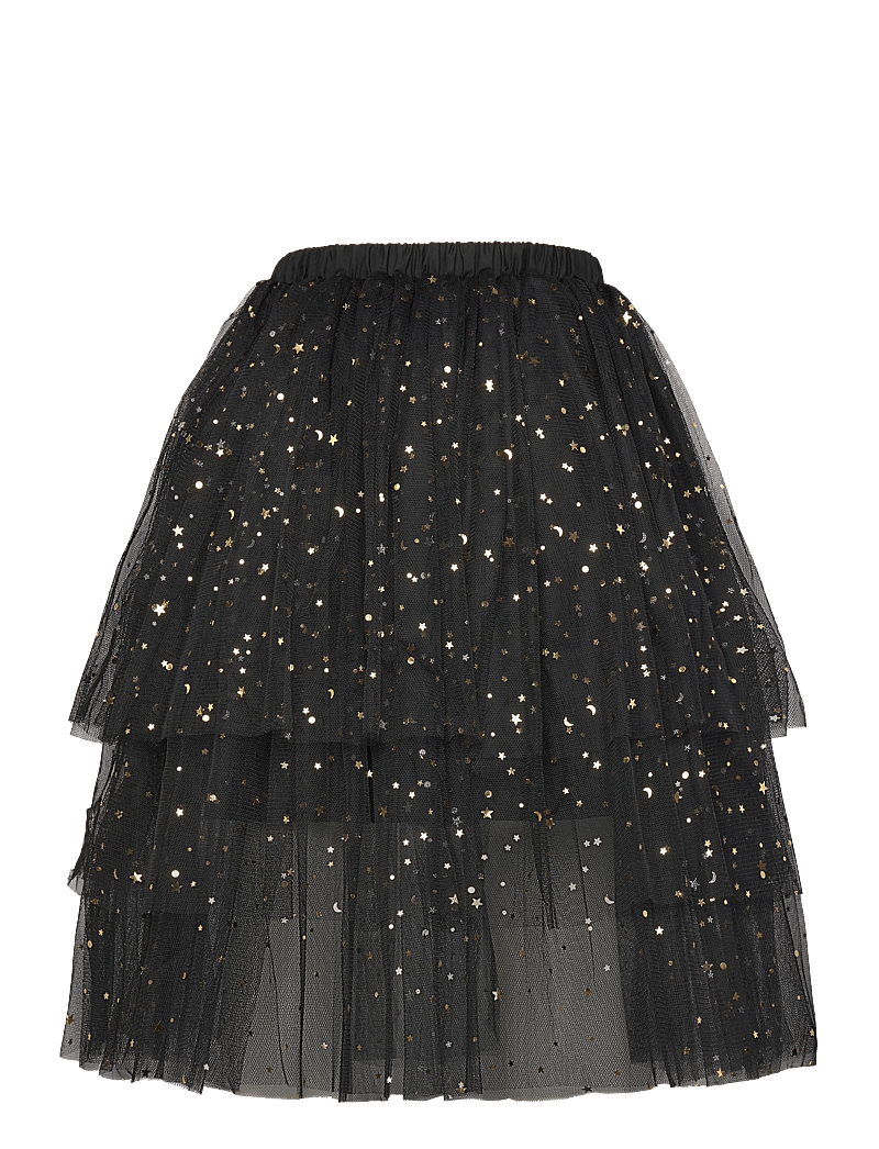 Mango - Star tulle skirt - tüll-rock - black - 1