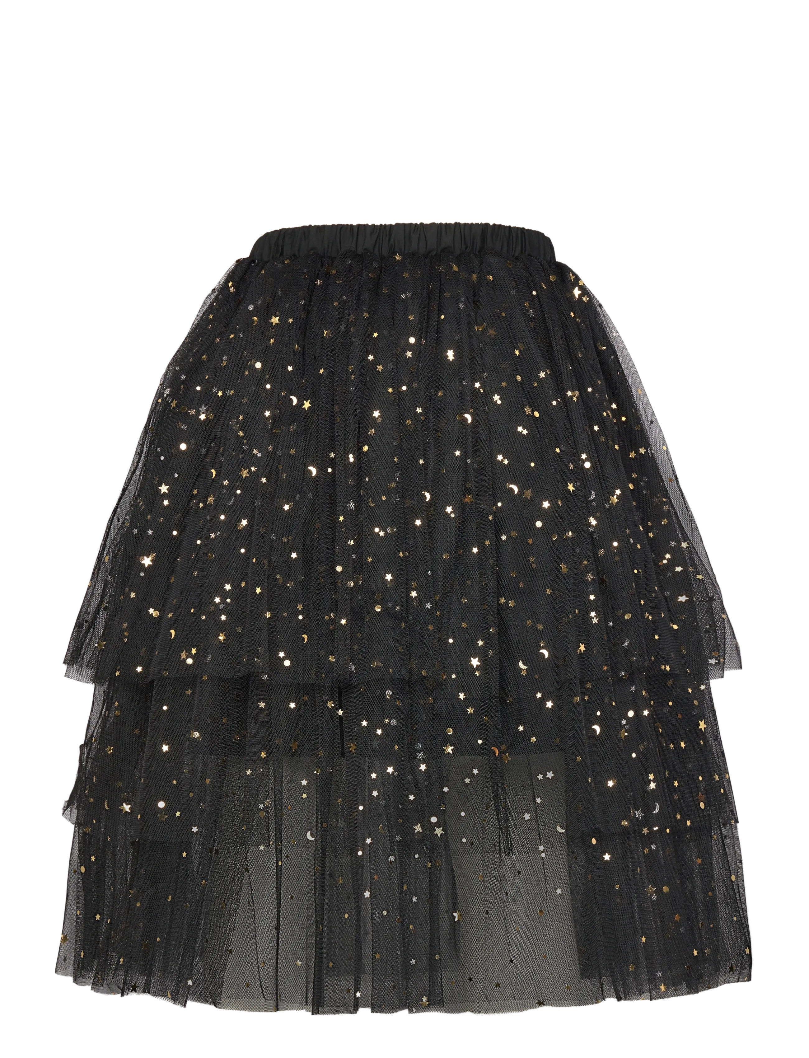 Mango - Star tulle skirt - tulle skirts - black - 1