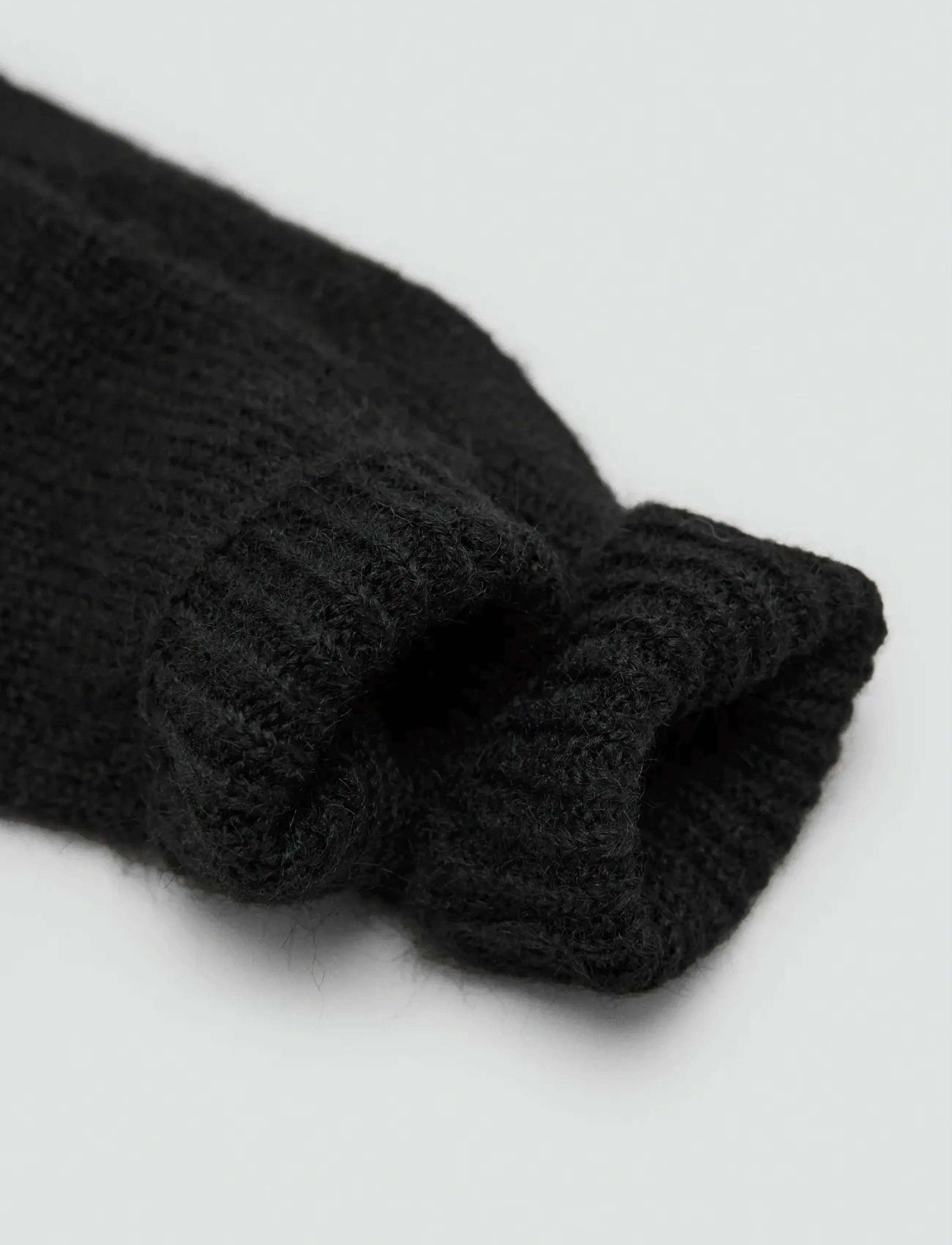 Mango Knitted Gloves, One Size, Black, Handsker > Fingerhandsker, Dame