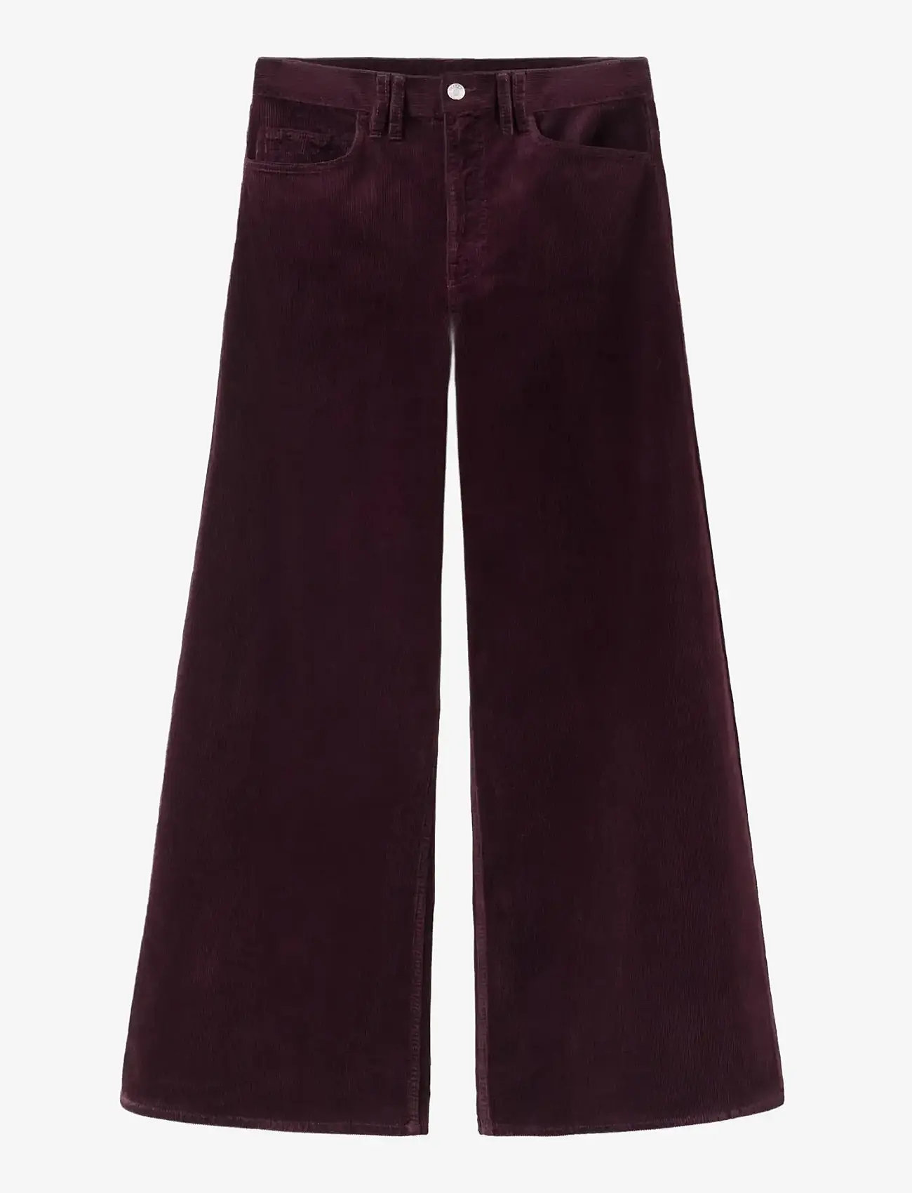 Mango - Wide leg corduroy jeans - hosen mit weitem bein - dark red - 1