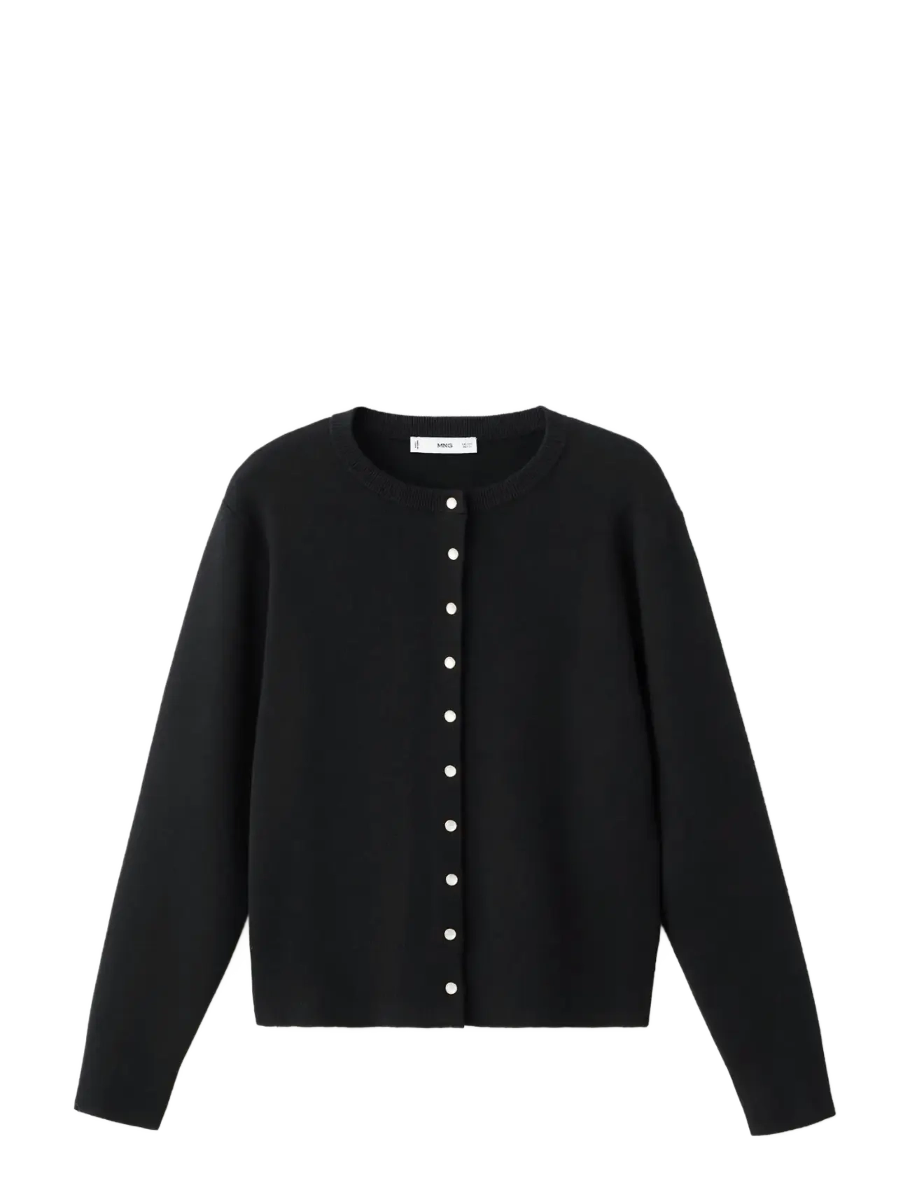 MANGO Strick Button Cardigan Schwarz - S - Damen