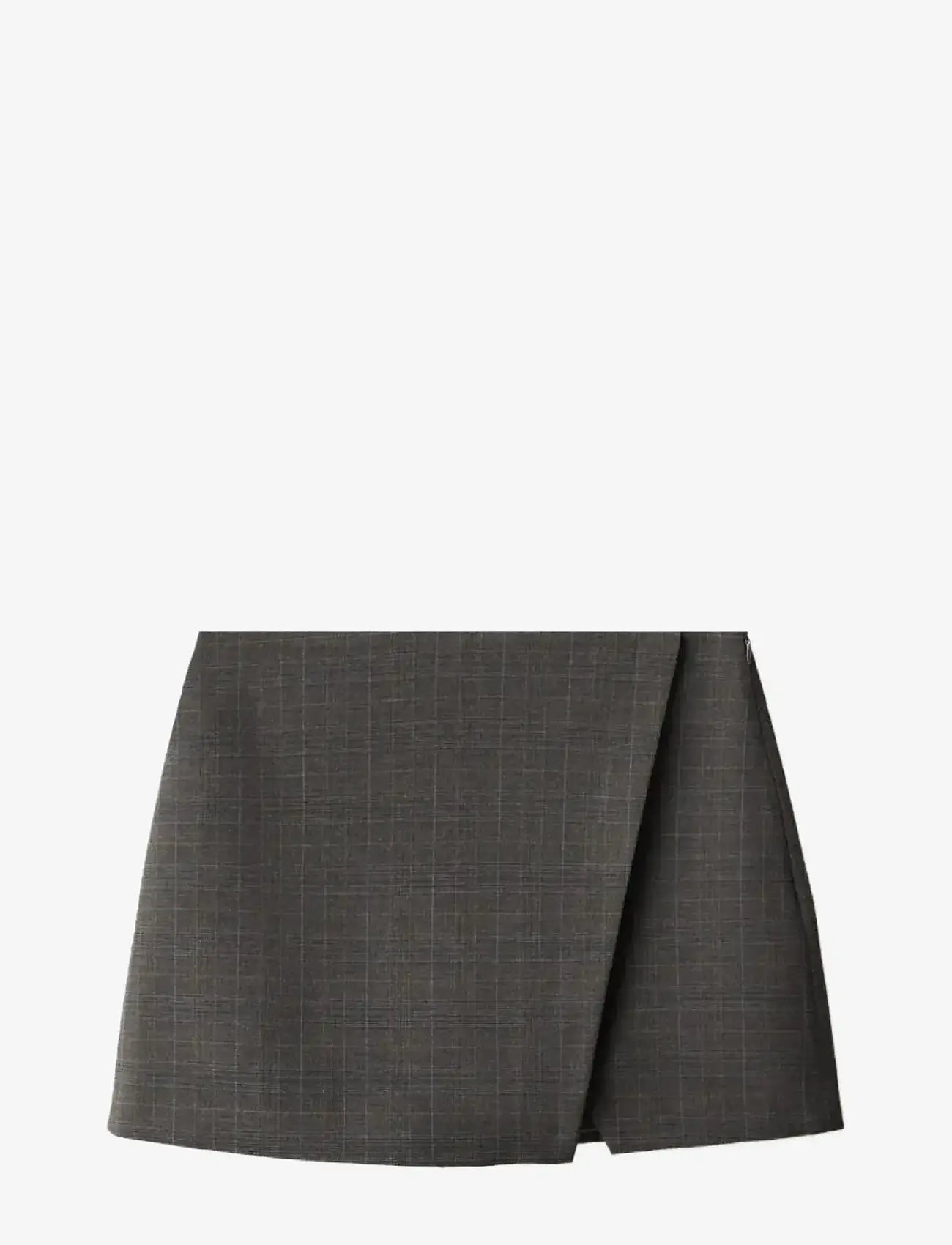 Mango - Check wrap skirt - festtøj til outletpriser - brown - 1
